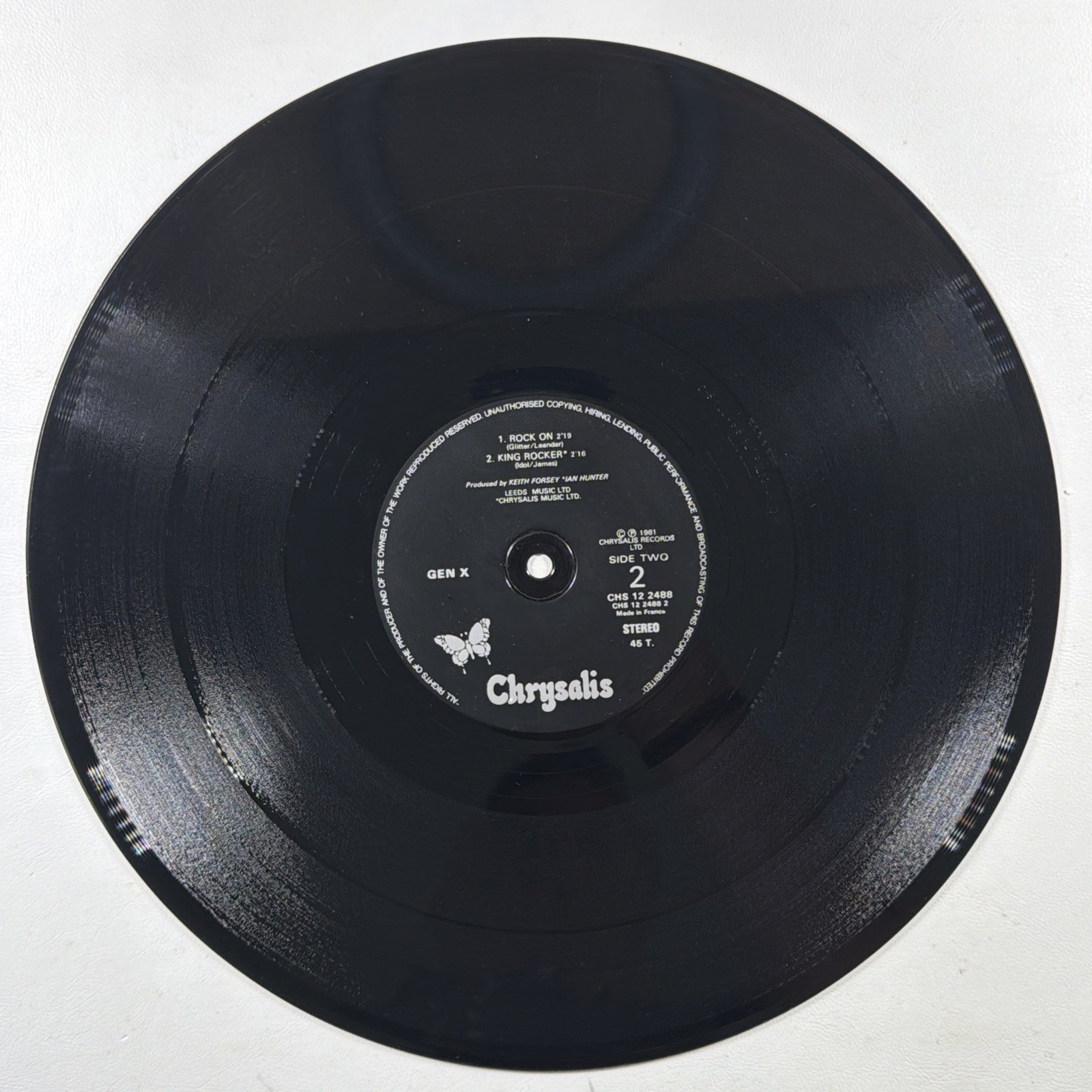 Gen X - 4 EP Chrysalis CHS 122488 VG+ 1981 France Billy Idol Dancing With Myself - Image 4