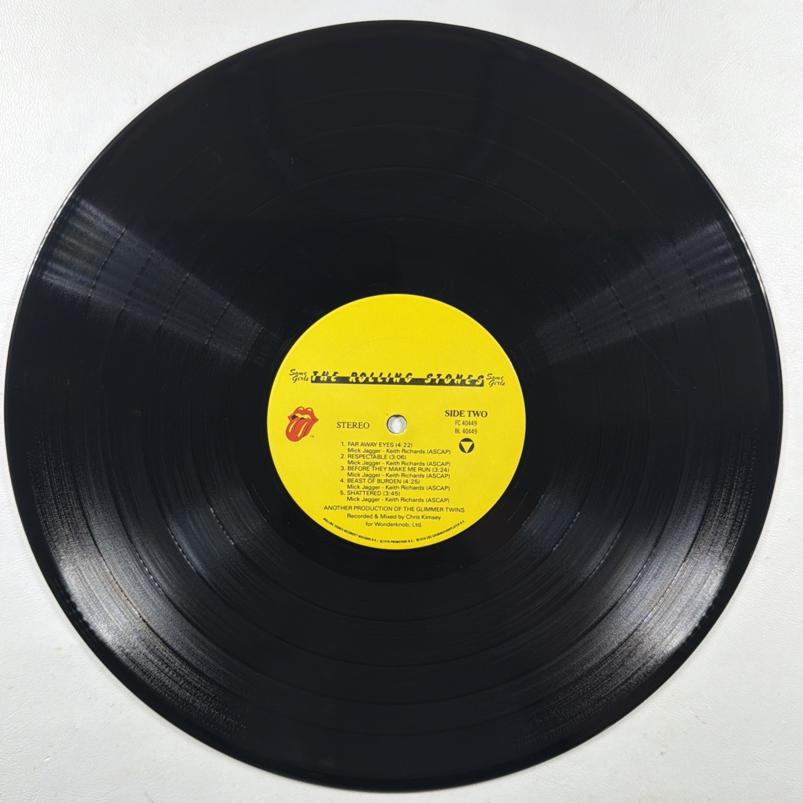 The Rolling Stones - Some Girls LP RS Records FC 40449 EX 1987 Canada Reissue - Image 4