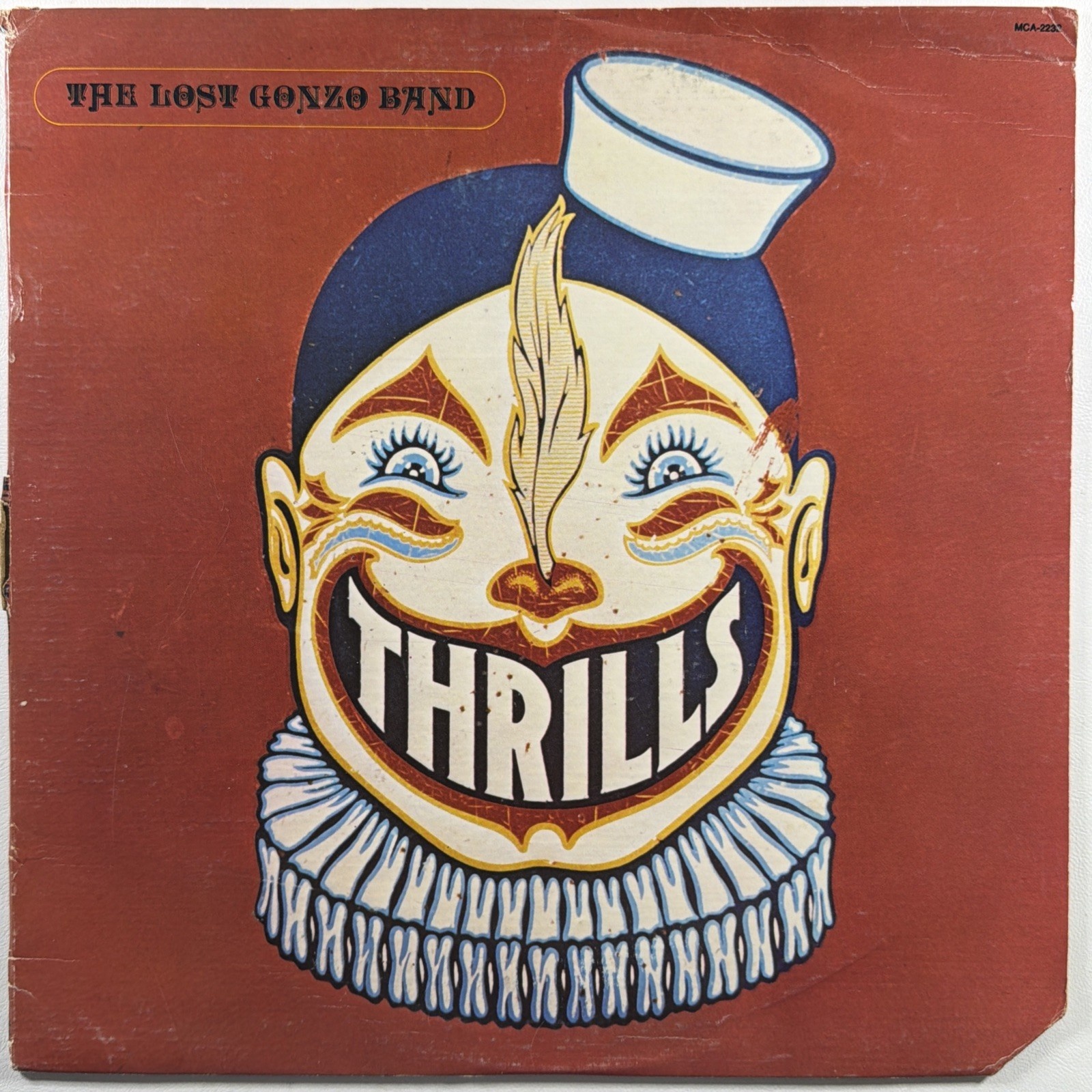 The Lost Gonzo Band - Thrills LP MCA 2332 EX 1976 Promo Insert Rock Funk Soul