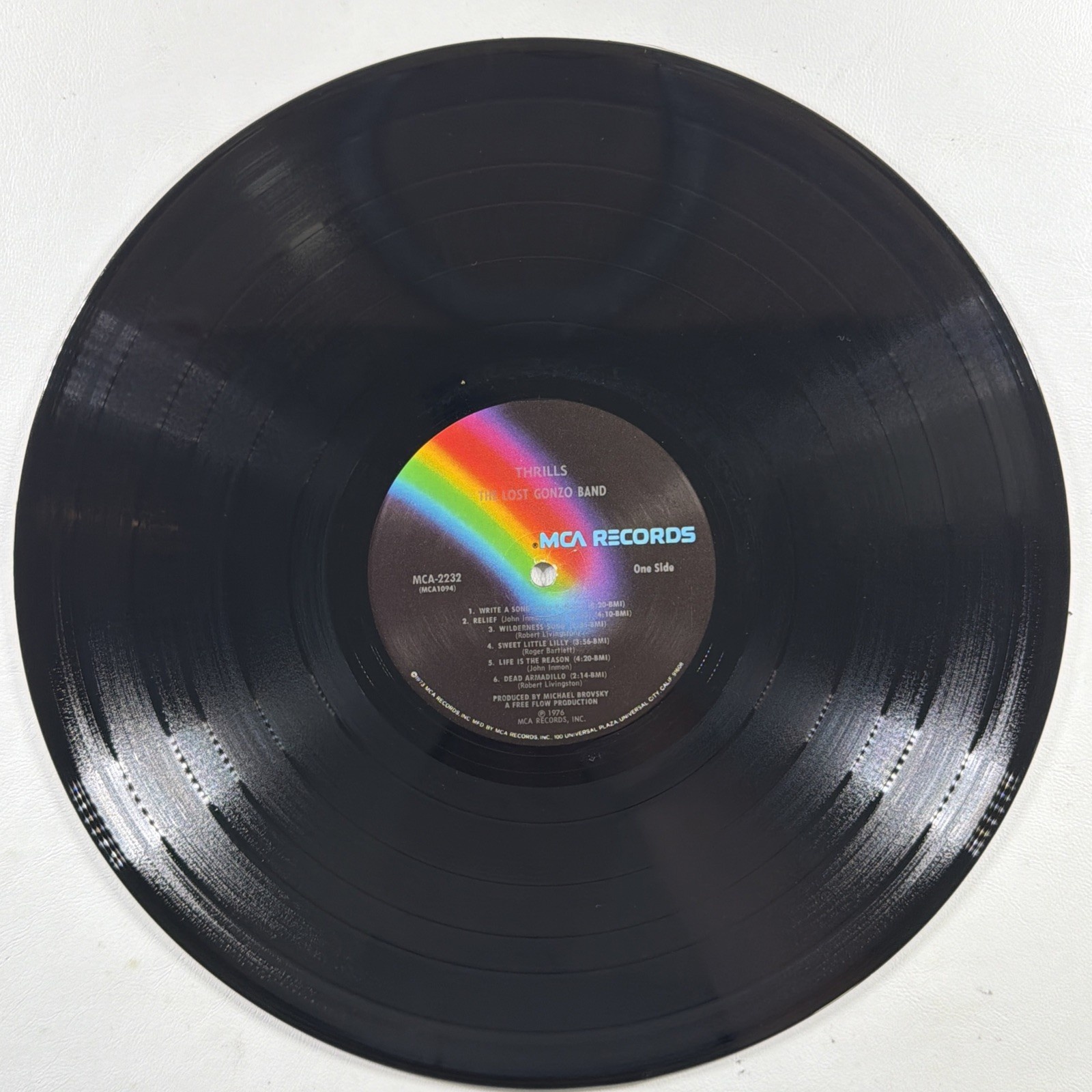 The Lost Gonzo Band - Thrills LP MCA 2332 EX 1976 Promo Insert Rock Funk Soul - Image 5