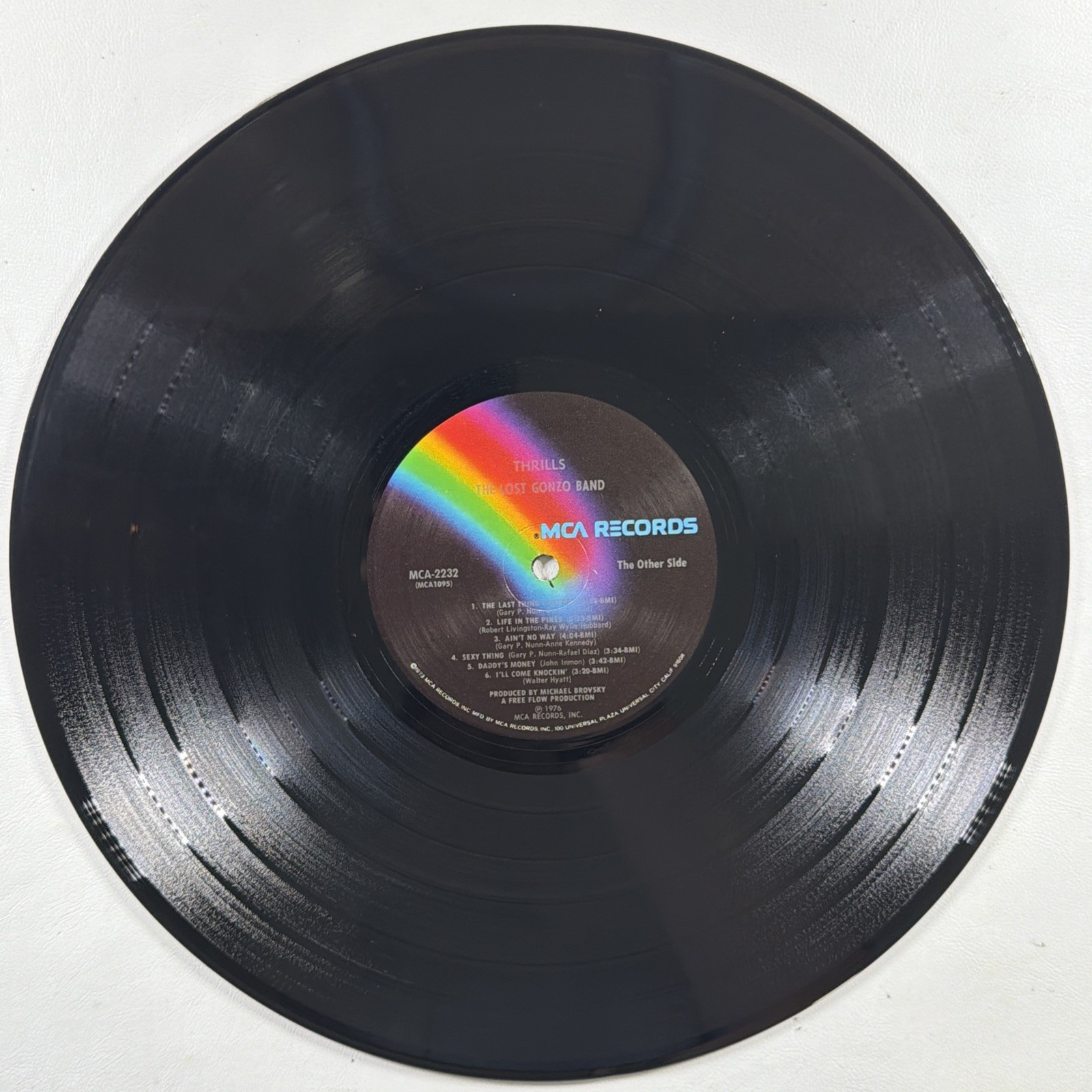 The Lost Gonzo Band - Thrills LP MCA 2332 EX 1976 Promo Insert Rock Funk Soul - Image 6