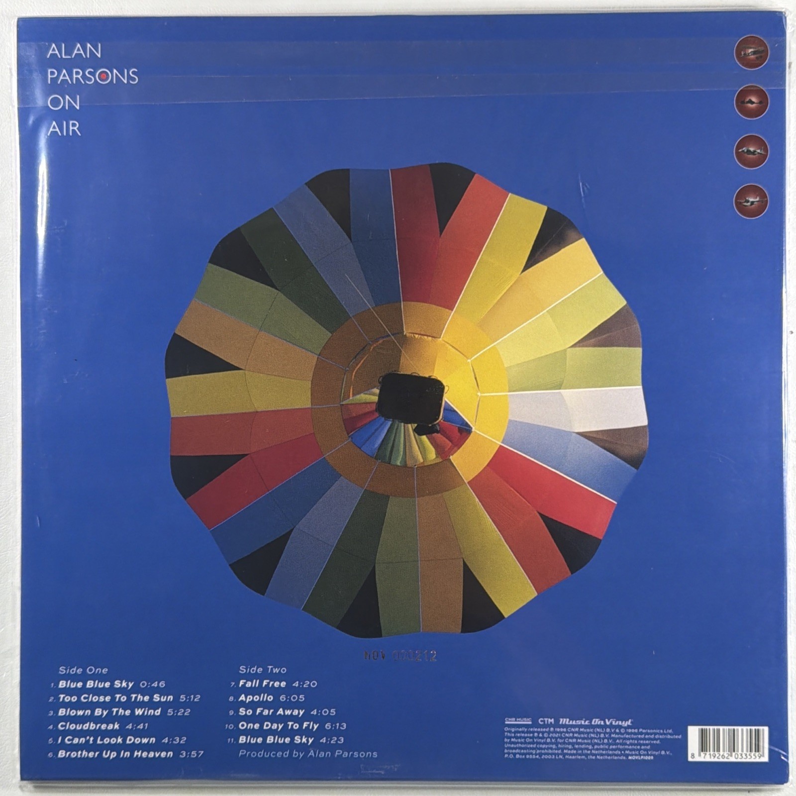 Alan Parsons - On Air LP MOVLP1009 Sealed Ltd Ed 212/1500 Red 180g Netherlands - Image 3