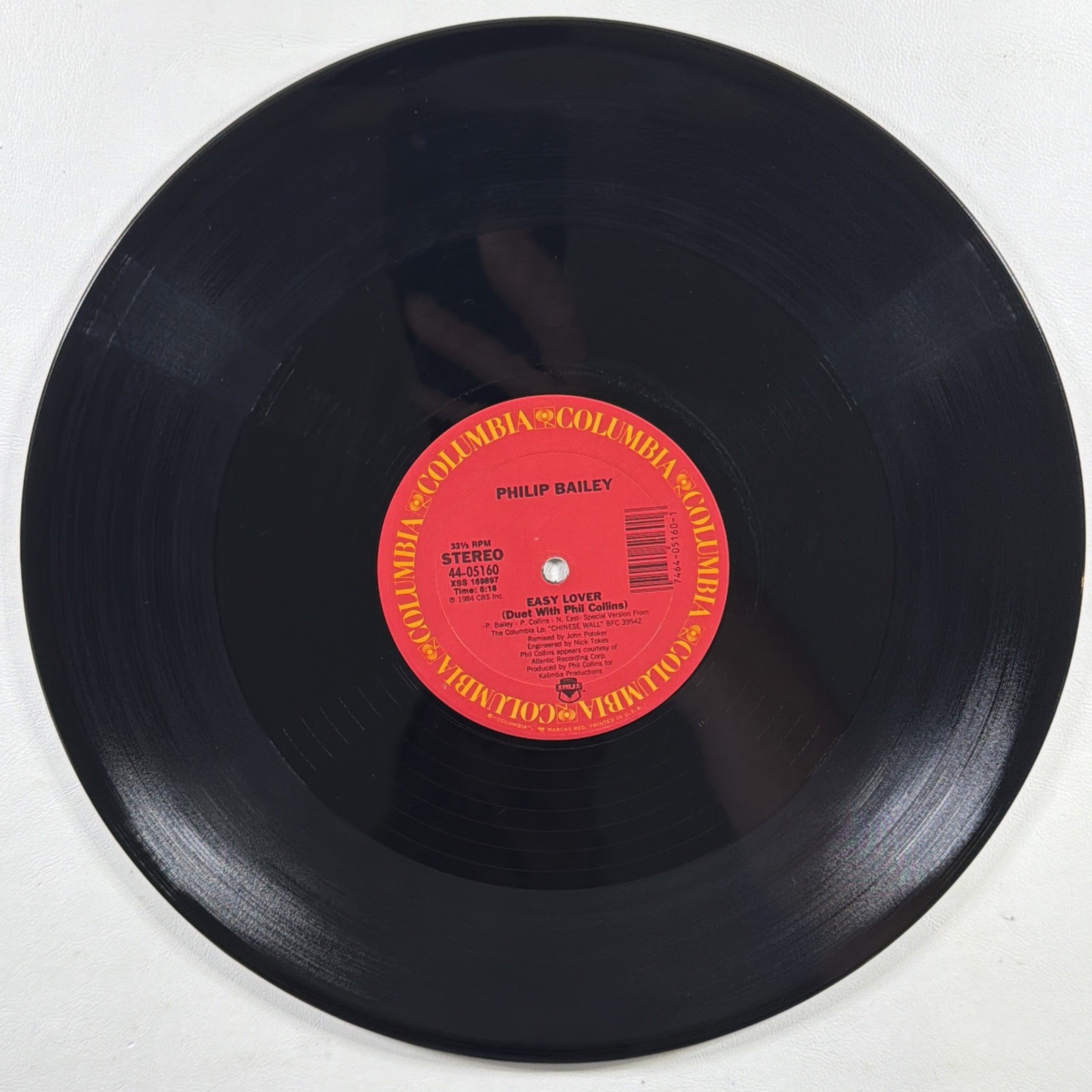 Philip Bailey Ft. Phil Collins - Easy Lover 12" Single Ext. Dance Remix EX 1985 - Image 4