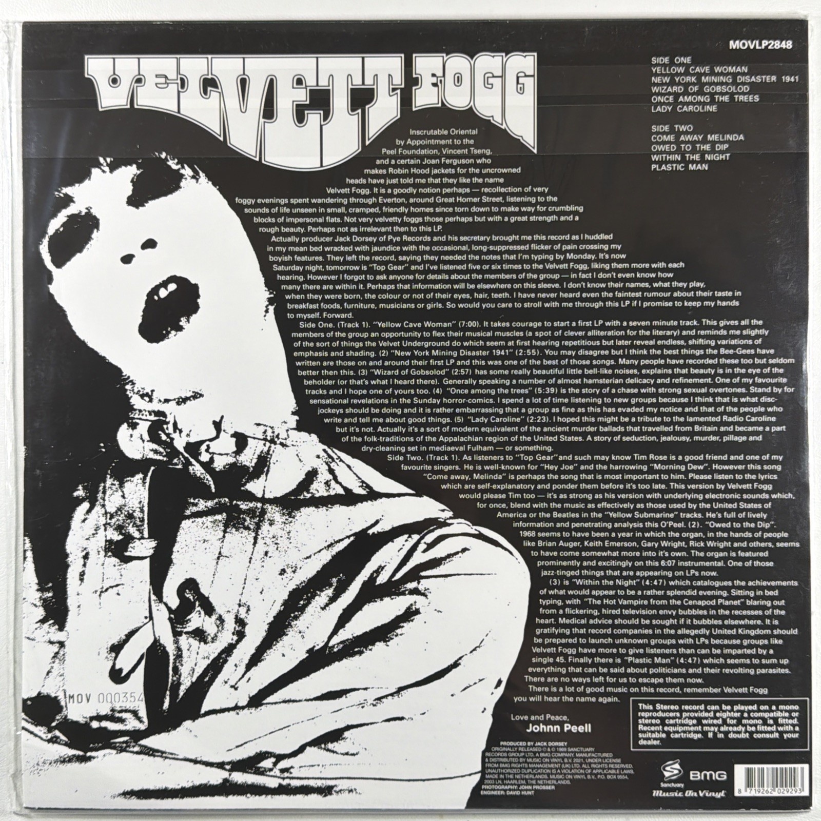 Velvett Fogg - Self Titled LP MOVLP2848 Sealed 180g Ltd Ed Green Marble 354/750 - Image 3