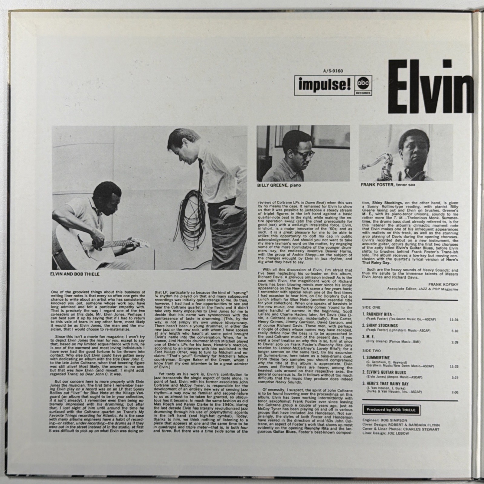 Elvin Jones And Richard Davis - Heavy Sounds LP MCA VIM-5543 NM Japan 1981 Gate - Image 2