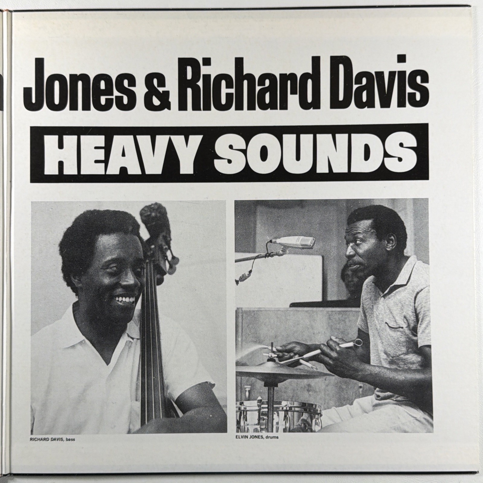 Elvin Jones And Richard Davis - Heavy Sounds LP MCA VIM-5543 NM Japan 1981 Gate - Image 3