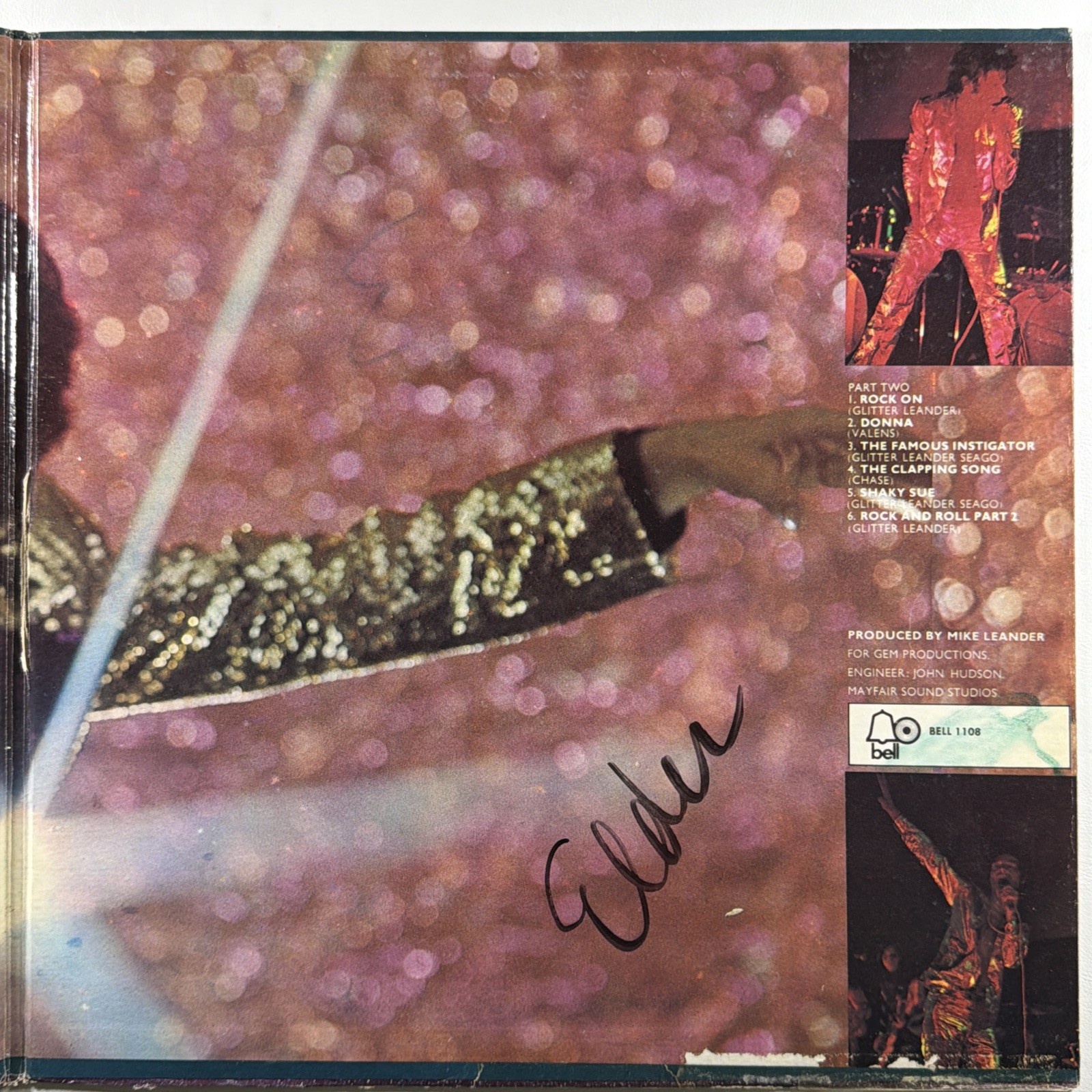 Gary Glitter - Self Titled LP Bell 1108 VG+ 1972 Gatefold Pop Rock - Image 4