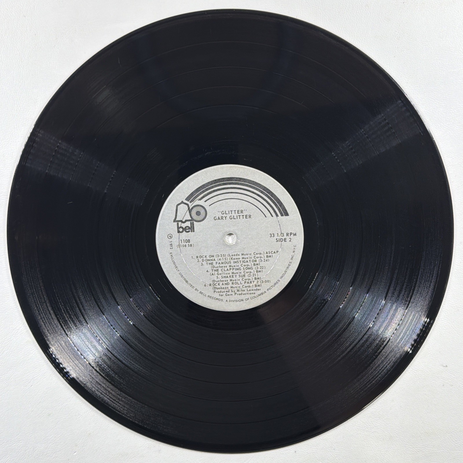 Gary Glitter - Self Titled LP Bell 1108 VG+ 1972 Gatefold Pop Rock - Image 7