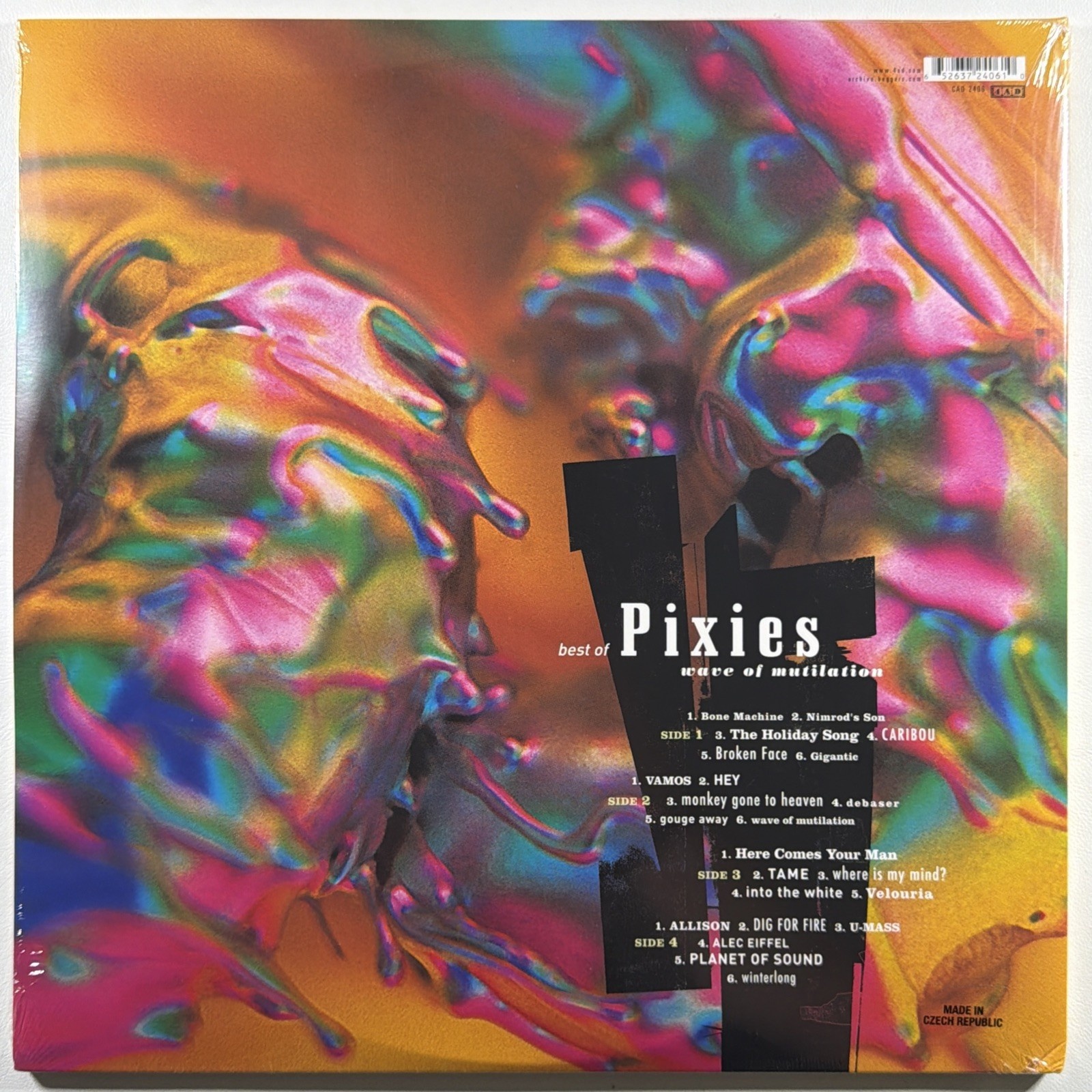 Pixies - Wave of Mutilation: The Best of Pixies 2LP 4AD CAD2406 Sealed 2011 Gate - Image 2