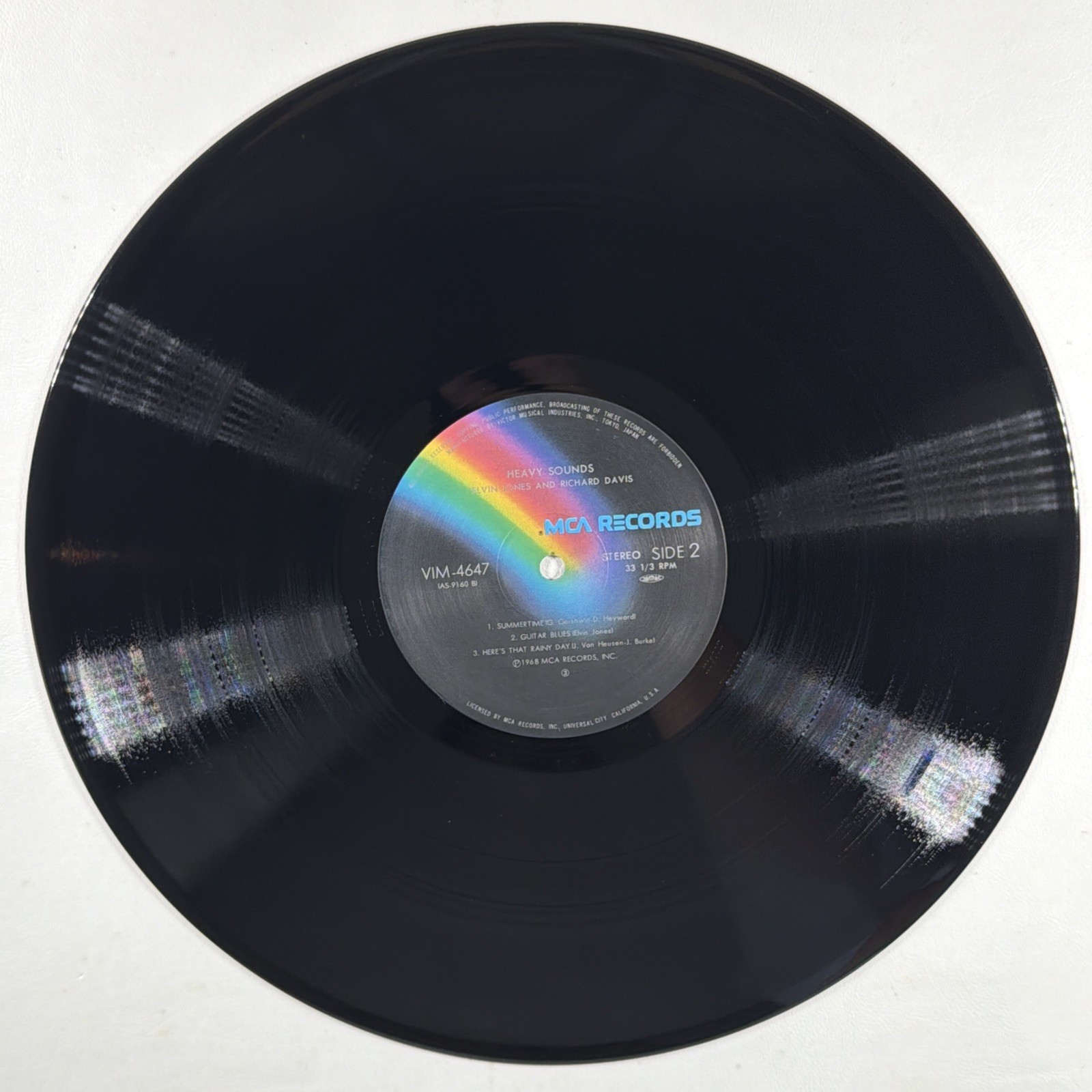 Elvin Jones And Richard Davis - Heavy Sounds LP MCA VIM-5543 NM Japan 1981 Gate - Image 7