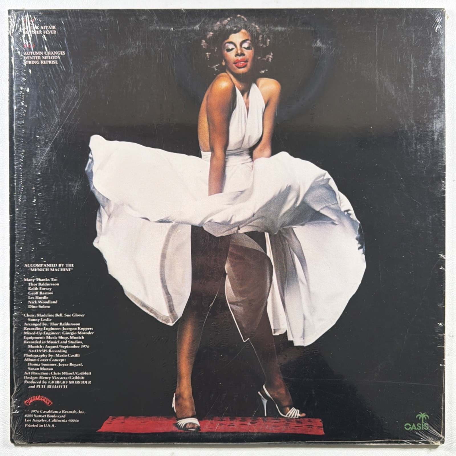 Donna Summer - Four Seasons Of Love LP Casablanca NBLP 7038 VG+ 1976 Inserts - Image 2