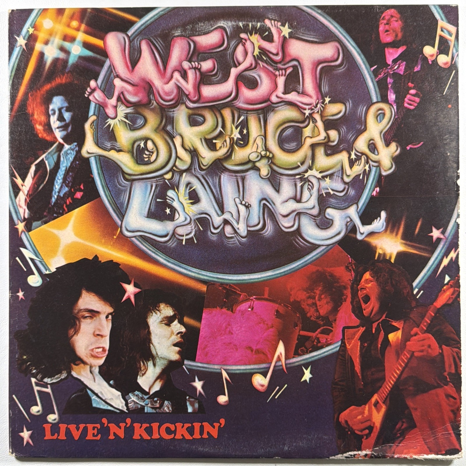 West, Bruce & Laing - Live 'N' Kickin' LP Columbia Records KC 32899 VG+ 1974