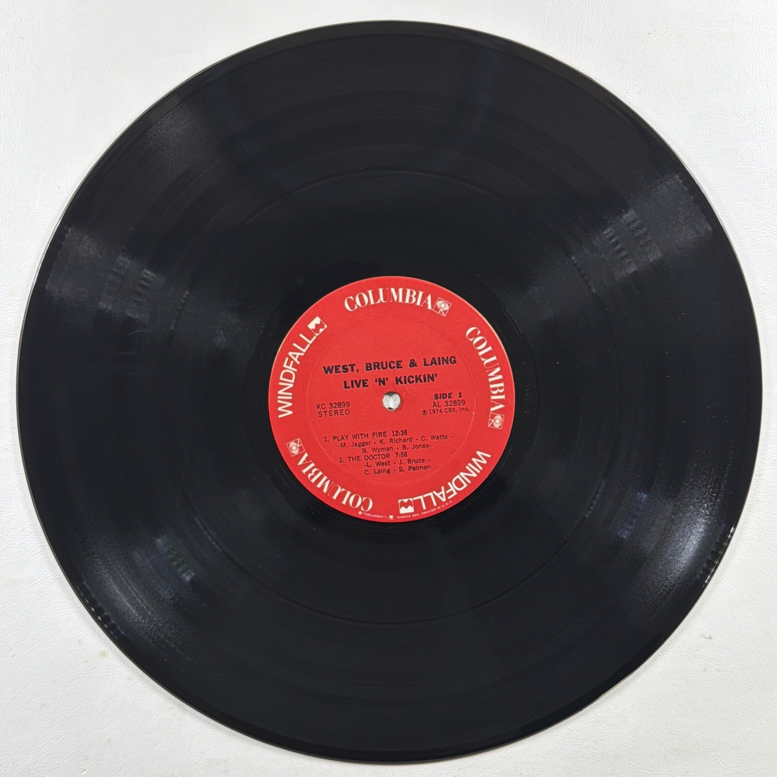West, Bruce & Laing - Live 'N' Kickin' LP Columbia Records KC 32899 VG+ 1974 - Image 4