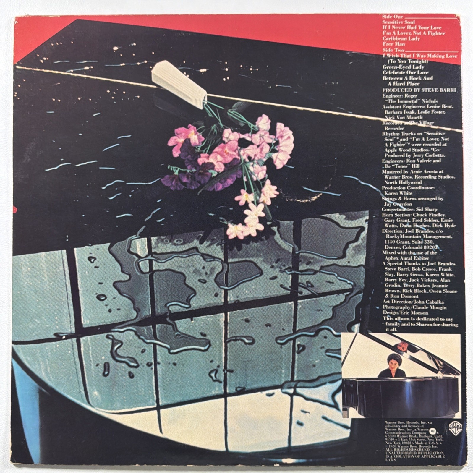 Jerry Corbetta - Self Titled LP Warner Bros BSK 3230 NM 1978 Promo Pop Rock - Image 3