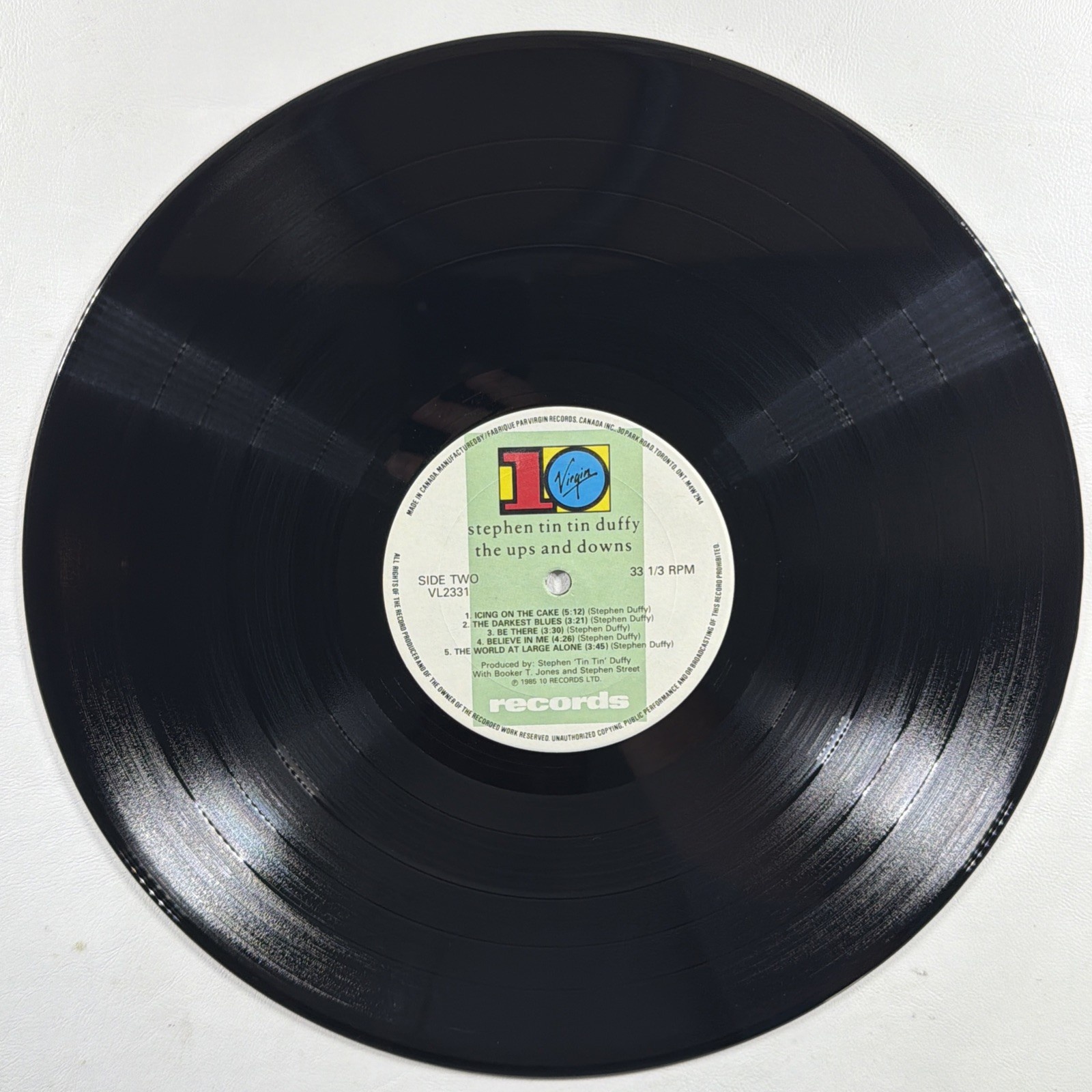 Stephen Tin Tin Duffy - The Ups And Downs LP 10 Records VL 2321 VG+ 1985 Canada - Image 4