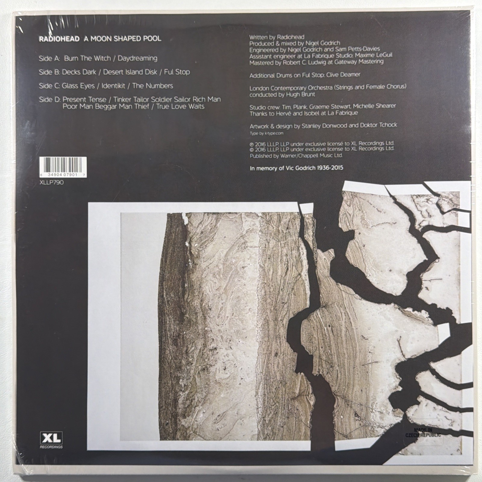 Radiohead - A Moon Shaped Pool 2LP XL Recordings CLLP790 Sealed 2016 180g Gate - Image 3