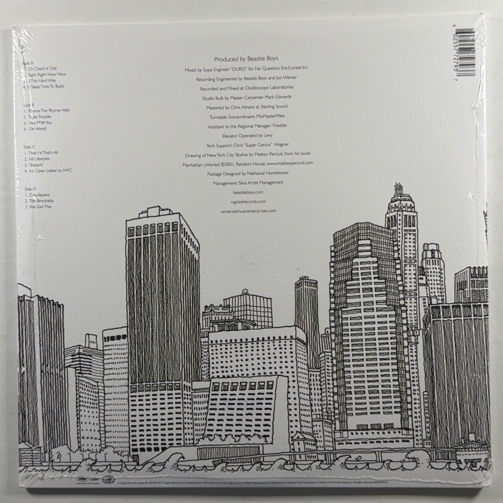 Beastie Boys - To the 5 Boroughs 2LP Capitol Sealed 2017 Gatefold Repress - Image 2