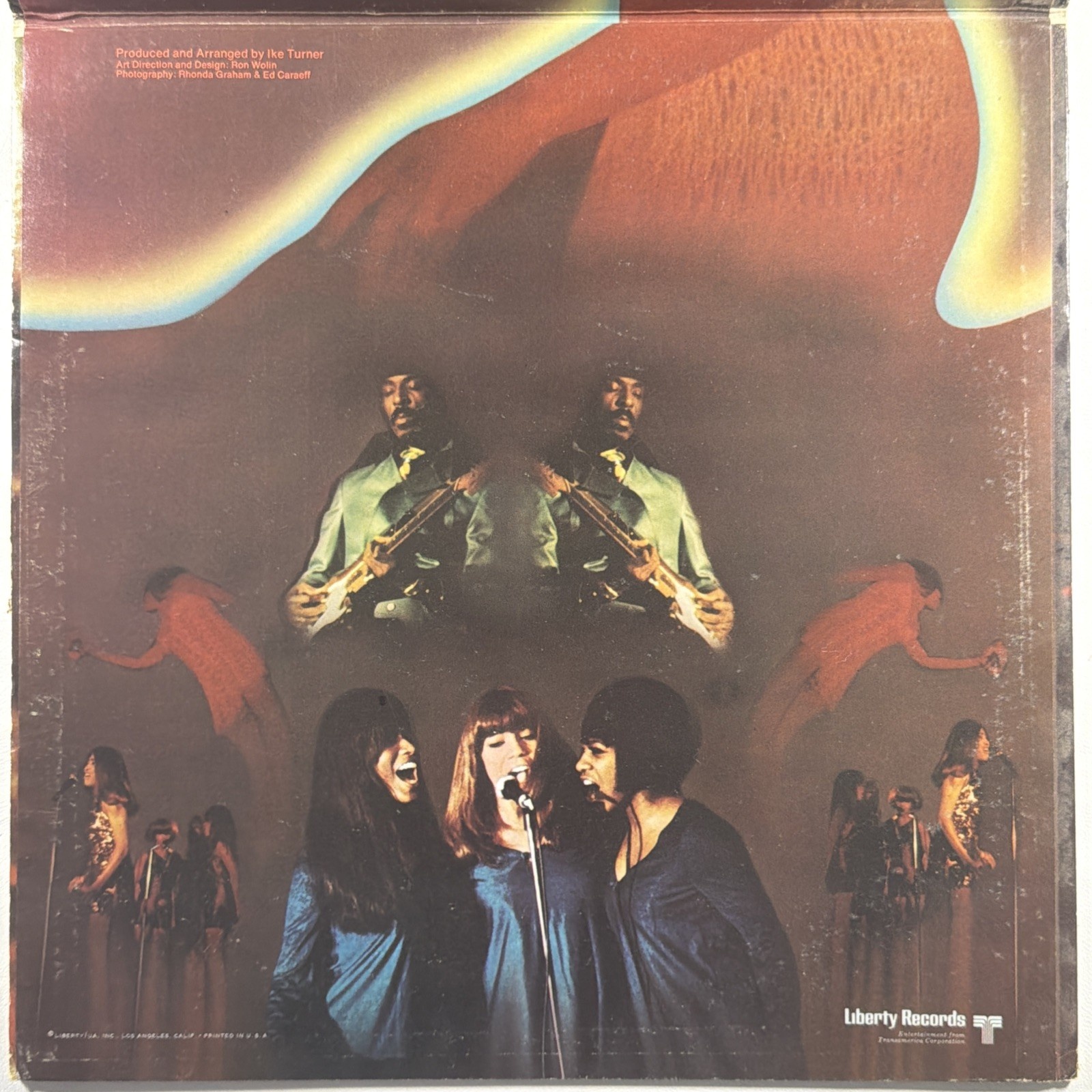 Ike & Tina Turner And The Ikettes Come Together LP Liberty LST7637 VG+ 1970 Gate - Image 4