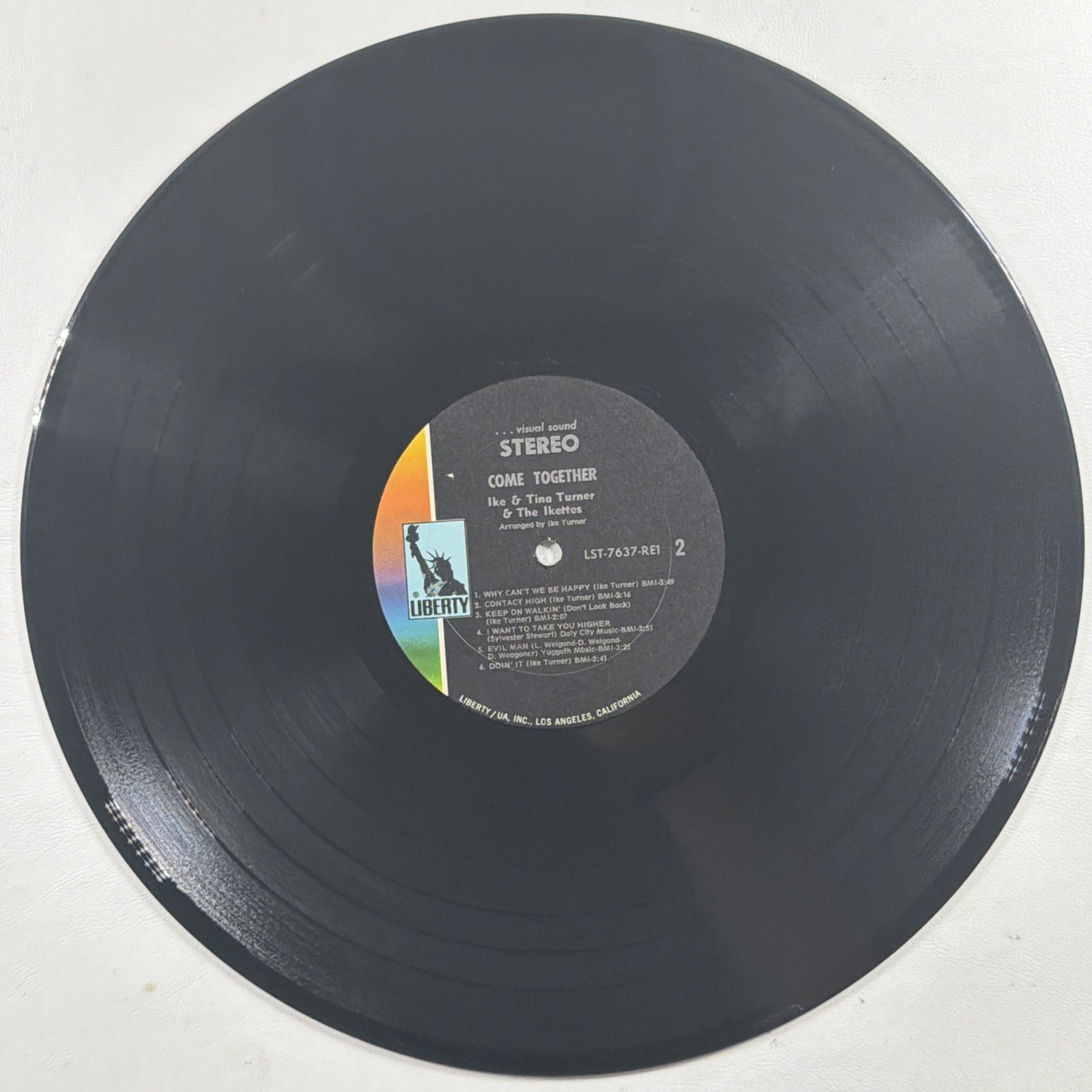 Ike & Tina Turner And The Ikettes Come Together LP Liberty LST7637 VG+ 1970 Gate - Image 6