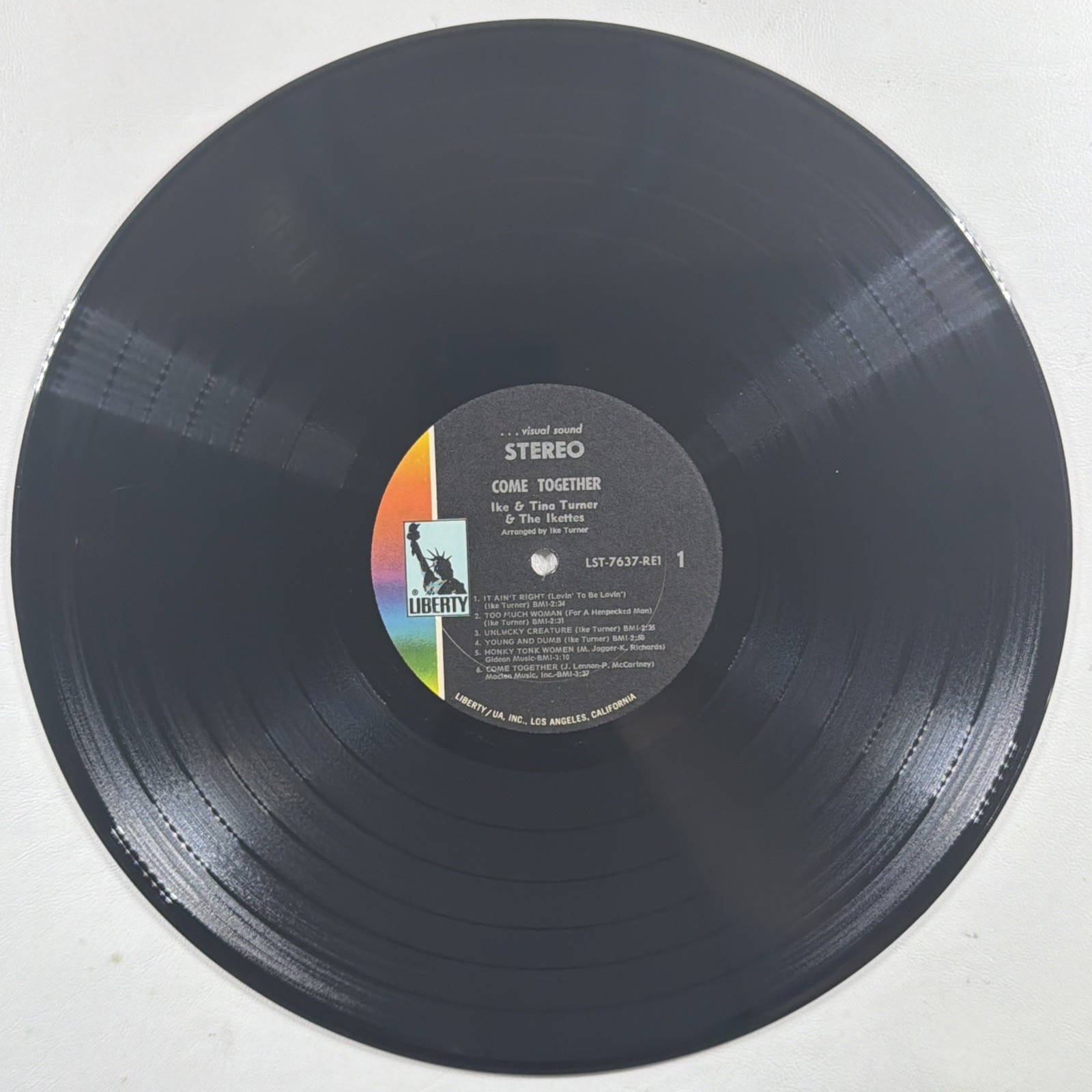 Ike & Tina Turner And The Ikettes Come Together LP Liberty LST7637 VG+ 1970 Gate - Image 7