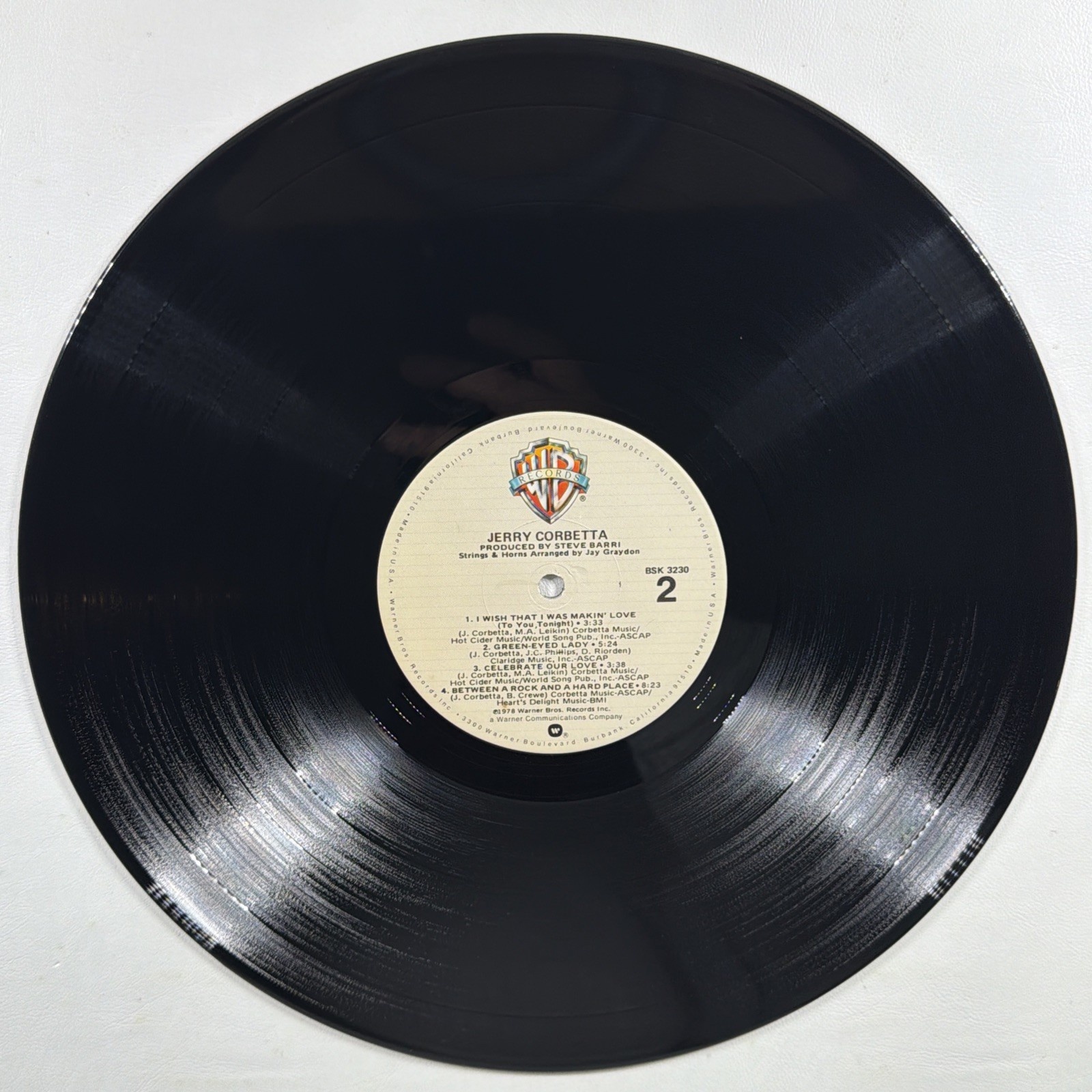 Jerry Corbetta - Self Titled LP Warner Bros BSK 3230 NM 1978 Promo Pop Rock - Image 6