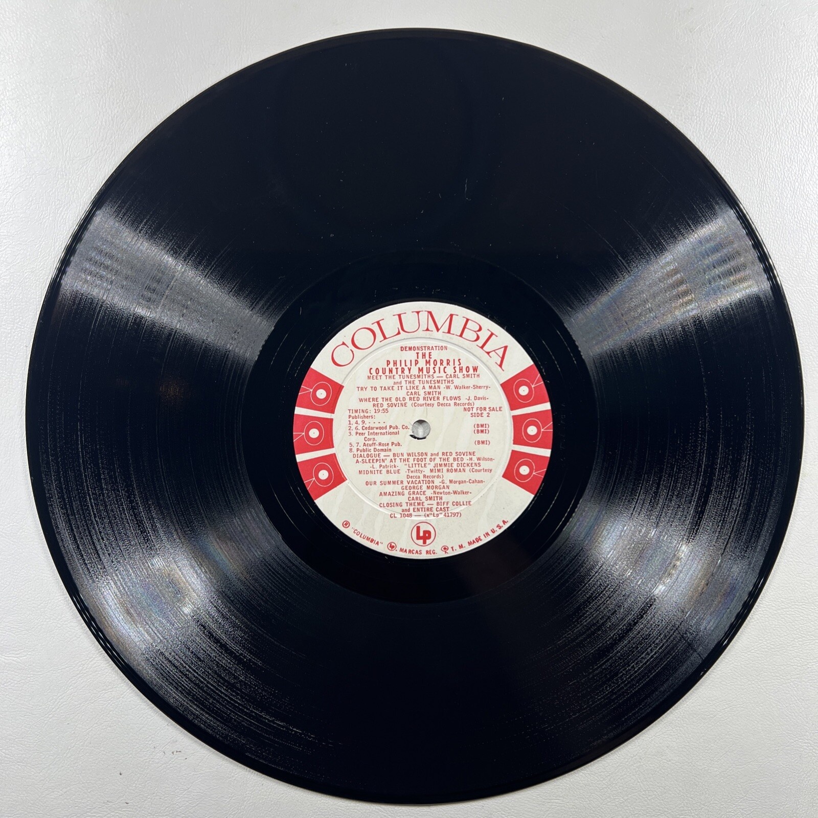 Various -The Philip Morris Country Music Show LP Columbia EX Mono White Promo - Image 5