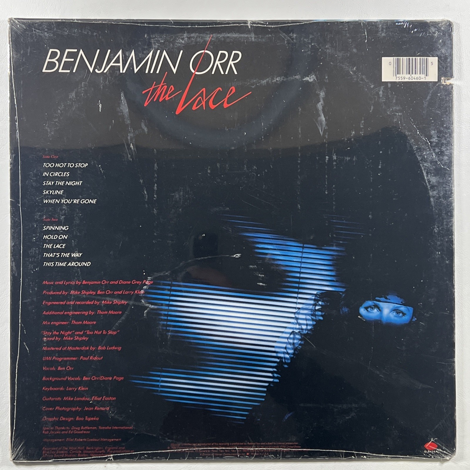 Benjamin Orr - The Lace LP Elektra 60460-1 SEALED Direct Metal Mastering 1986 - Image 2