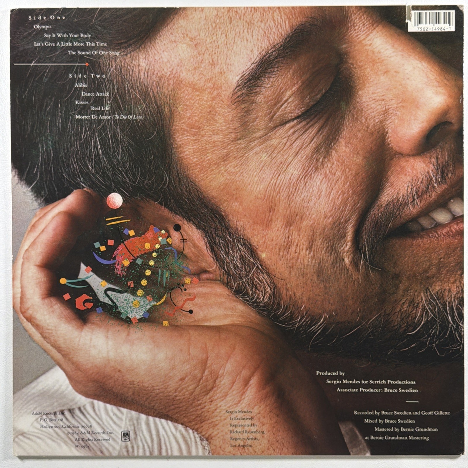 Sergi Mendes - Confetti LP A&M Recods SP-4984 NM 1984 Latin Pop - Image 2