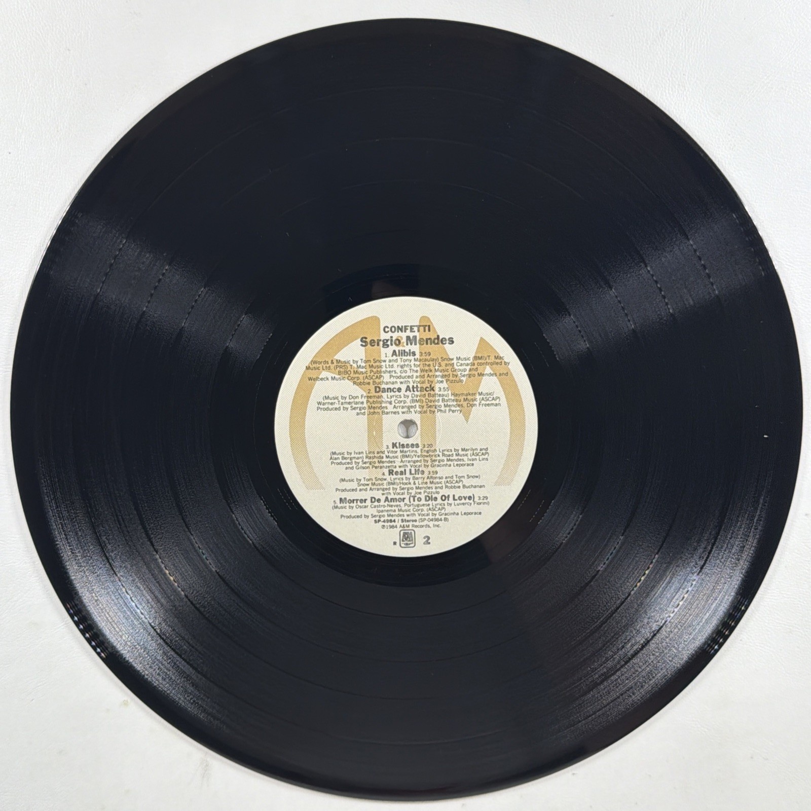 Sergi Mendes - Confetti LP A&M Recods SP-4984 NM 1984 Latin Pop - Image 4