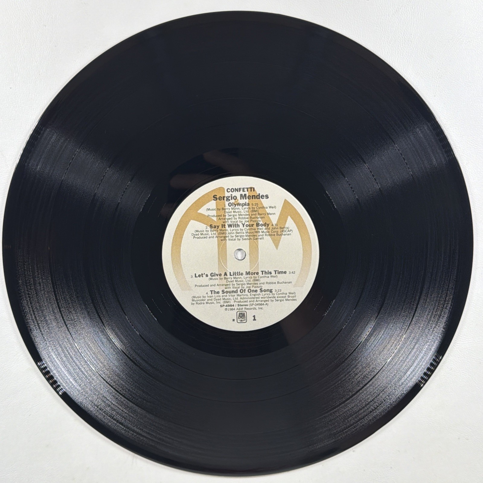 Sergi Mendes - Confetti LP A&M Recods SP-4984 NM 1984 Latin Pop - Image 5