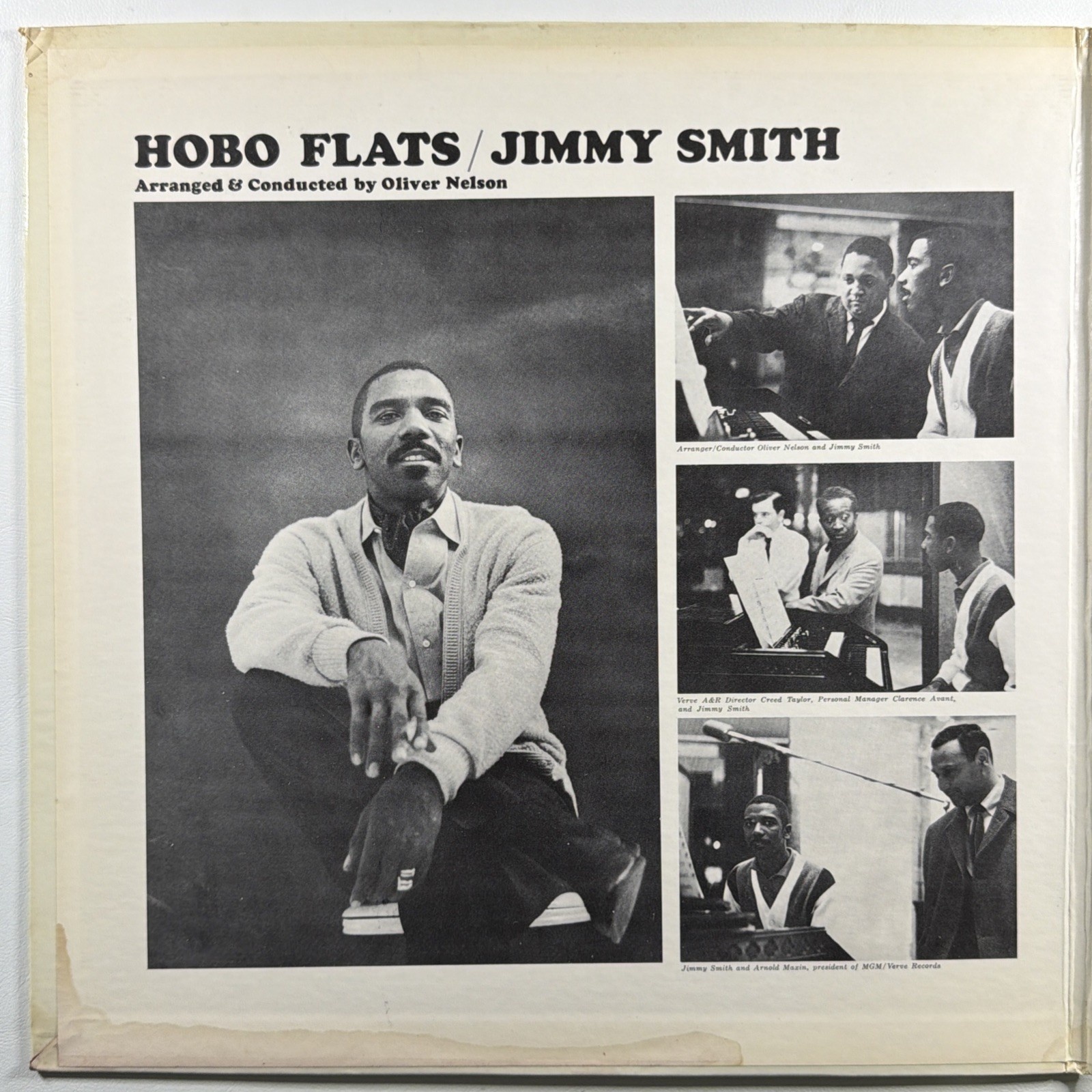 Jimmy Smith - Hobo Flats LP Verve V6-8544 VG+ 1963 Gatefold Cool Jazz Blues - Image 3