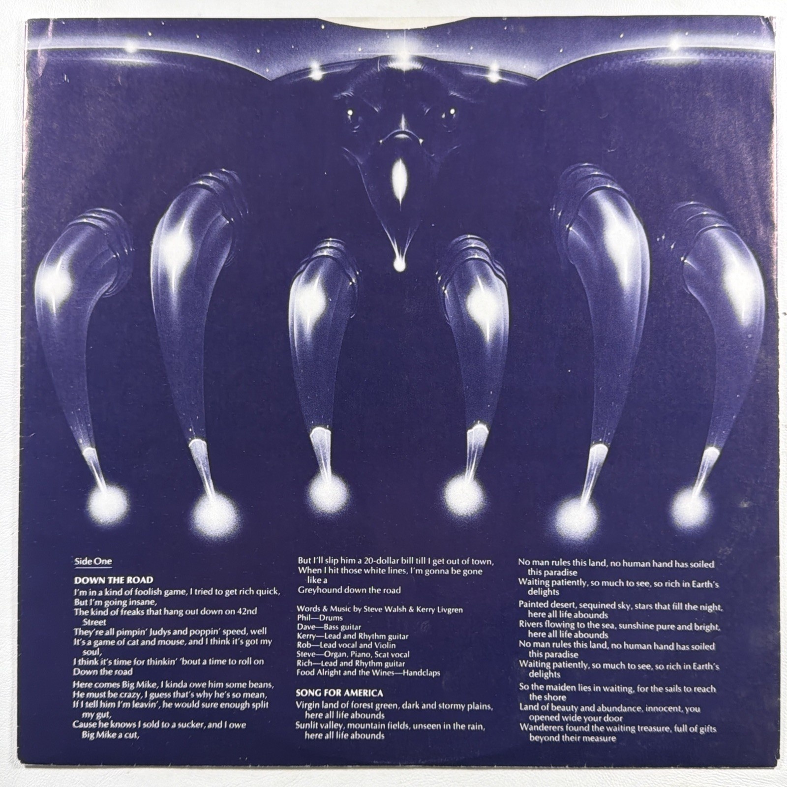 Kansas - Song for America LP Kirshner PZ 33385 EX 1975 - Image 3