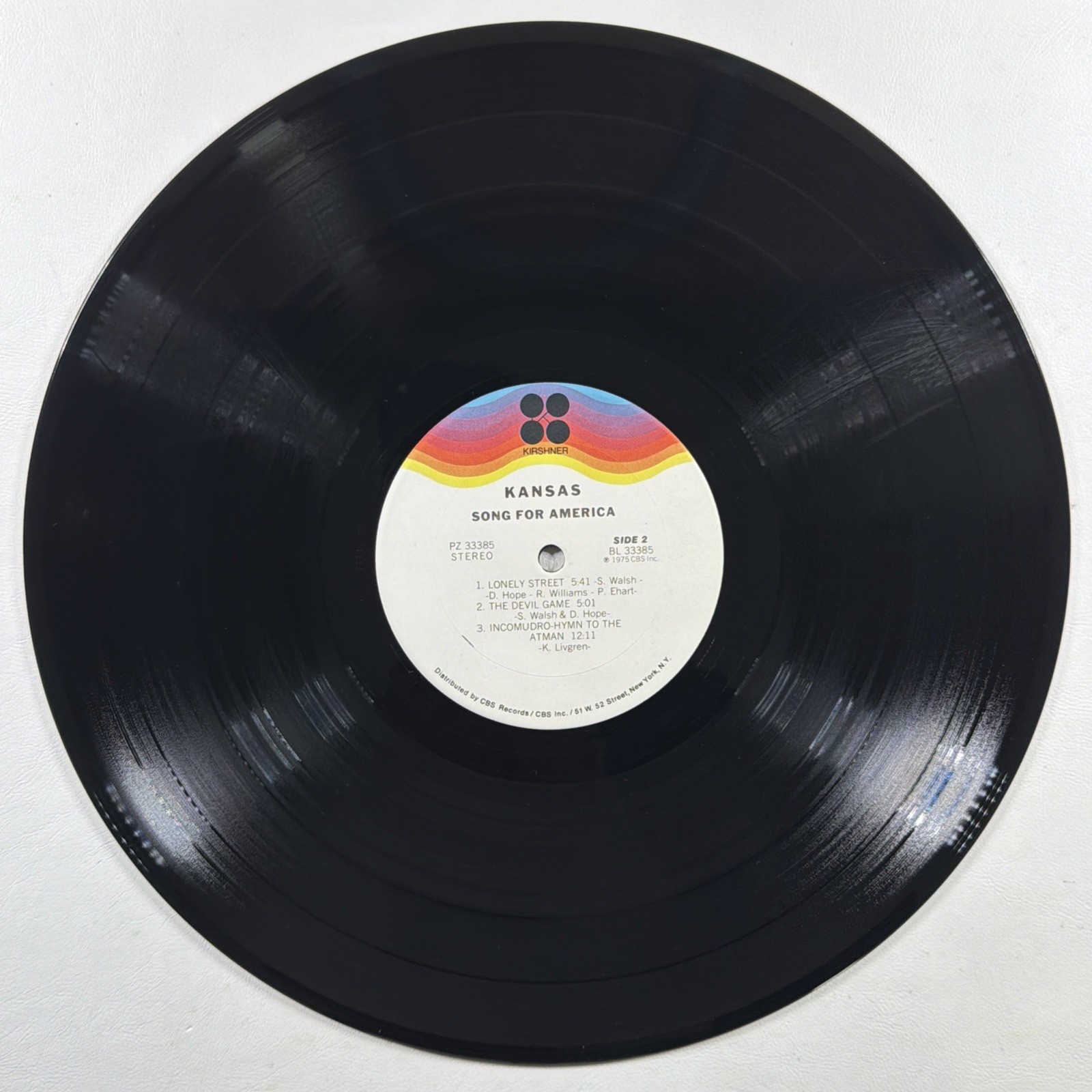 Kansas - Song for America LP Kirshner PZ 33385 EX 1975 - Image 4