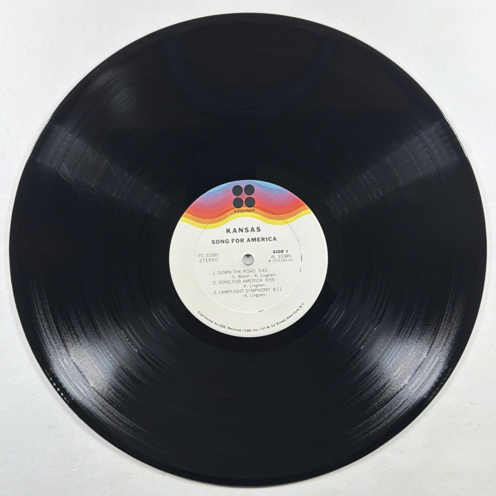 Kansas - Song for America LP Kirshner PZ 33385 EX 1975 - Image 5