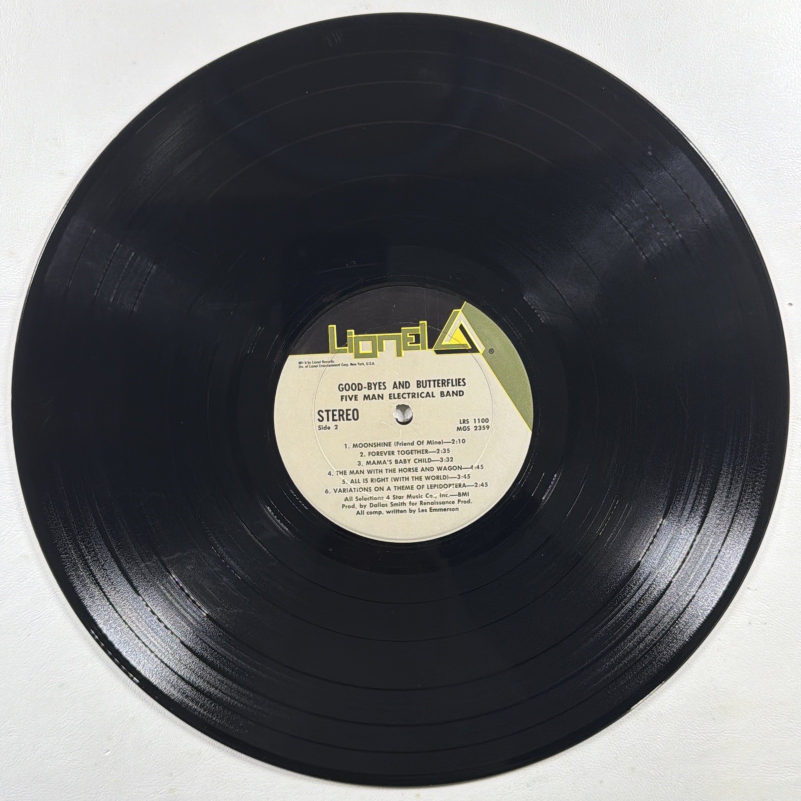 Five Man Electrical Band - Good-Byes And Butterflies LP Lionel LRS1100 VG+ 1971 - Image 5