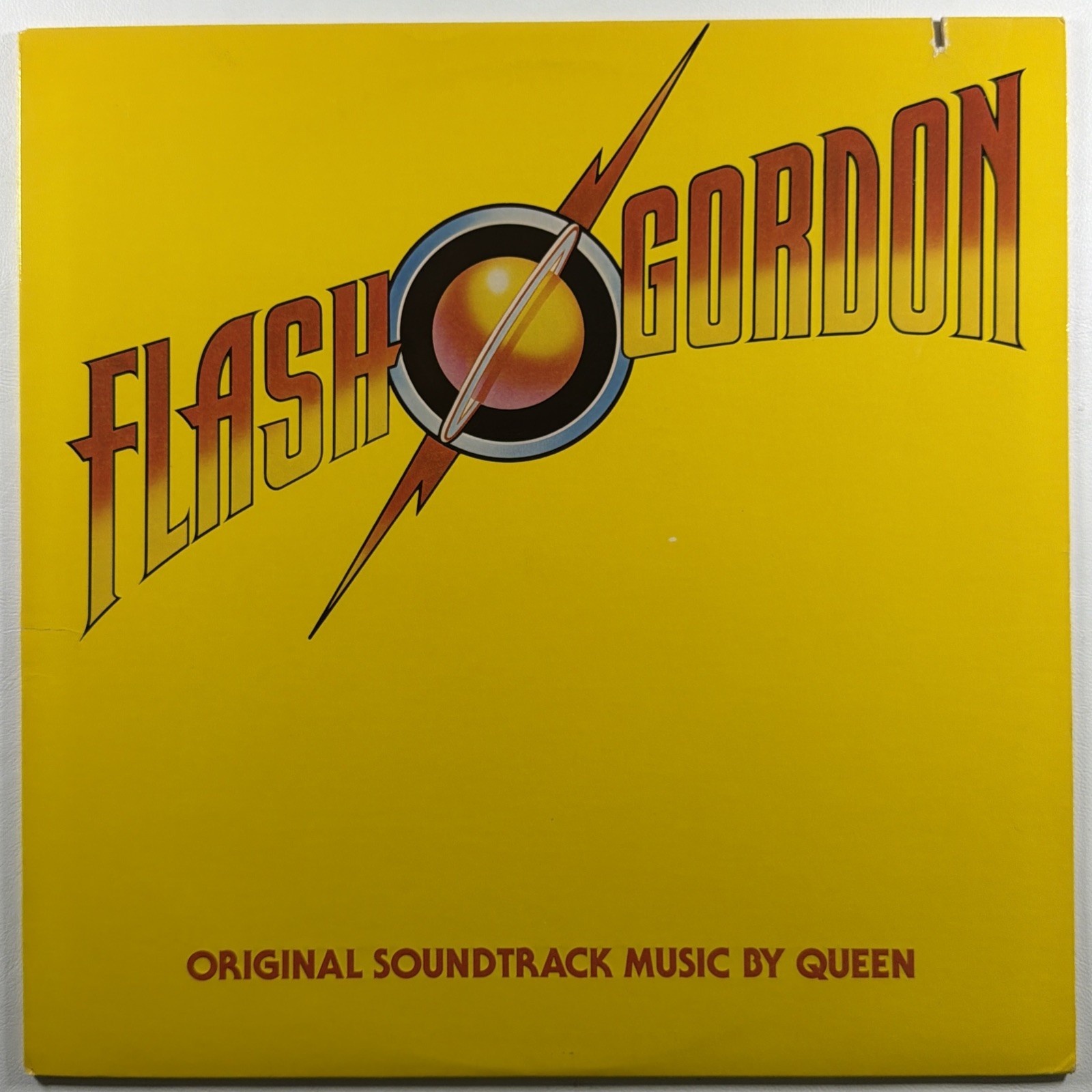 Queen – Flash Gordon Original Soundtrack LP Elektra 5E-518 EX Emboss 1980 Insert