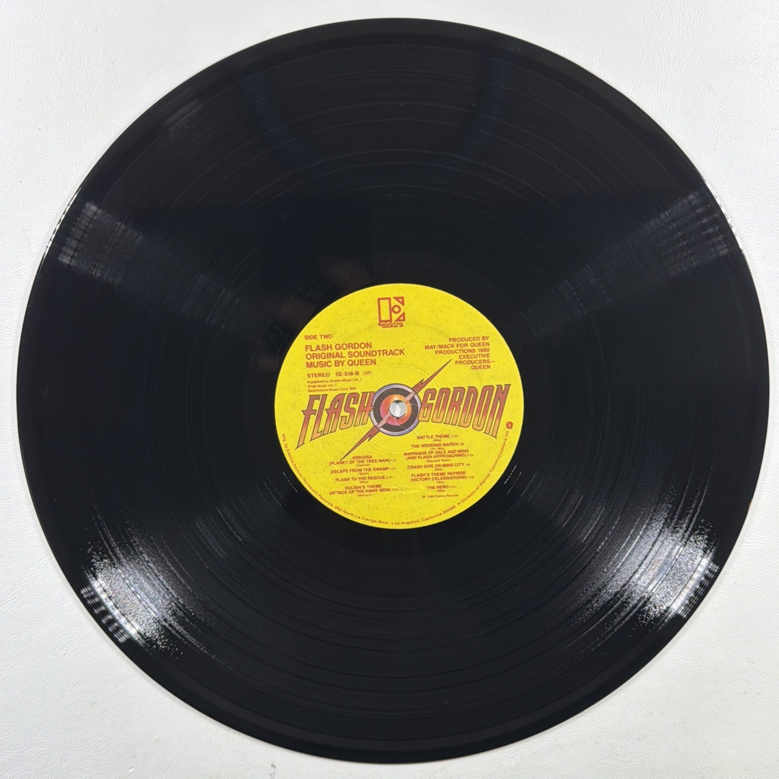 Queen – Flash Gordon Original Soundtrack LP Elektra 5E-518 EX Emboss 1980 Insert - Image 5
