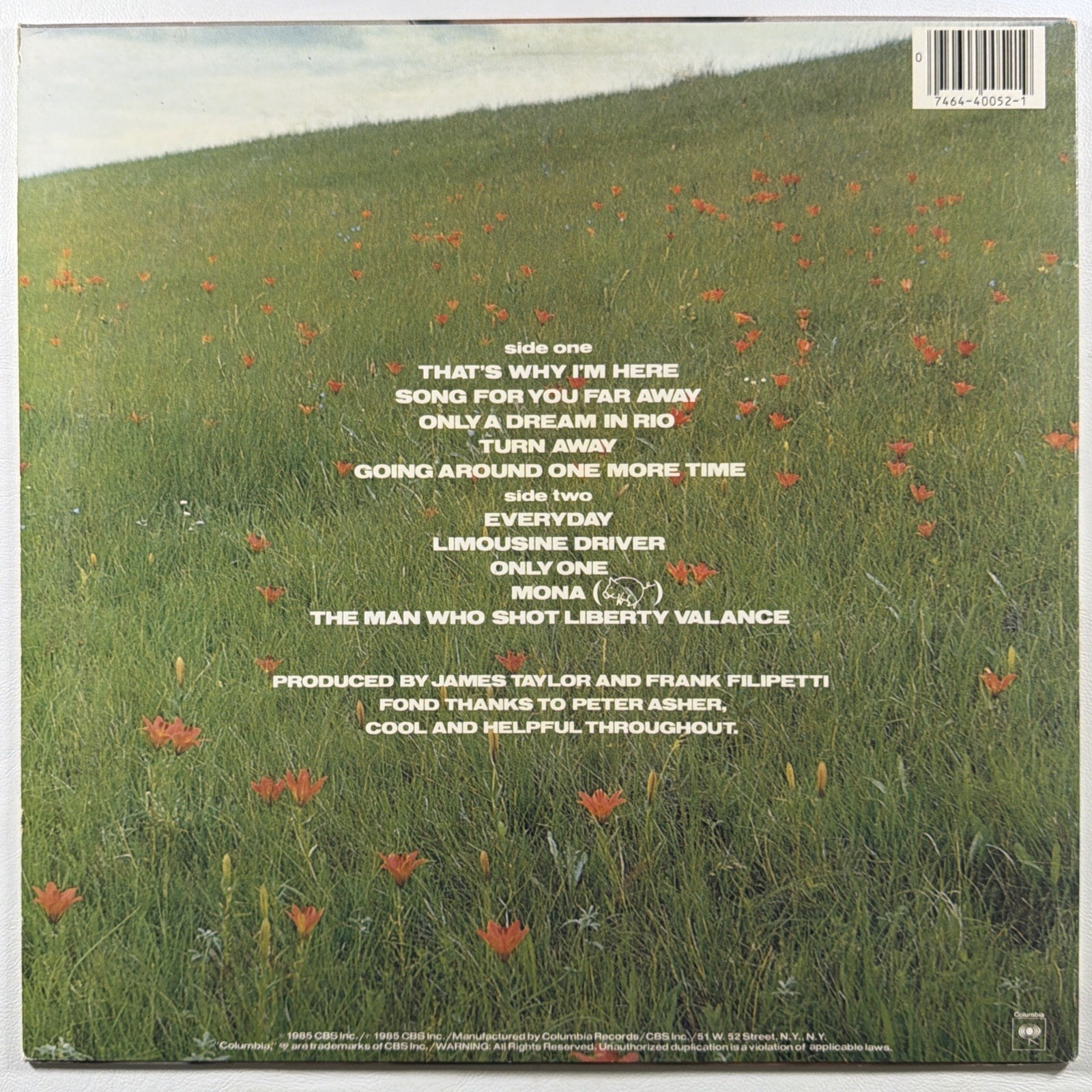 James Taylor (4 LP Bundle) In The Pocket, Flying Machine, That’s Why, A Flag EX - Image 8