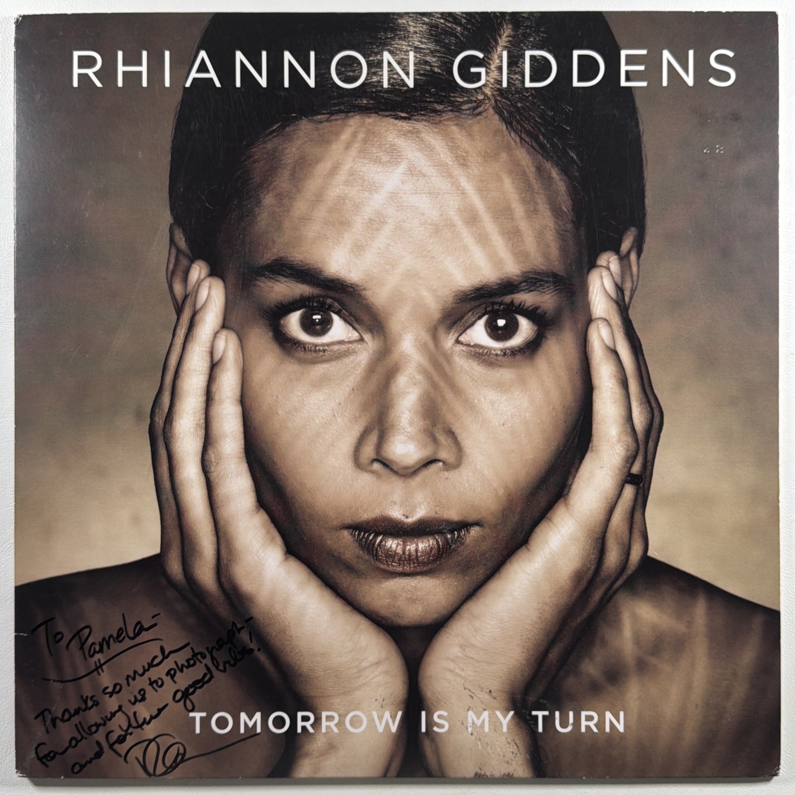 Rhiannon Giddens - Tomorrow Is My Turn LP Nonesuch NM w/Sealed CD Autographed - Image 2