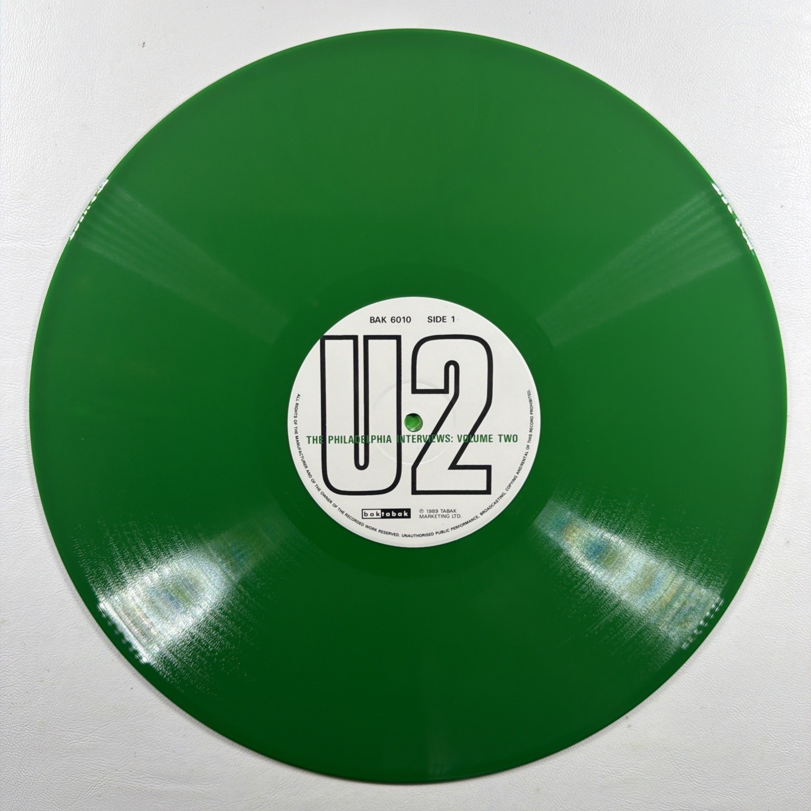 U2 - The Philadelphia Interviews: Volume Two LP Tabak Green 1989 NM UK - Image 4