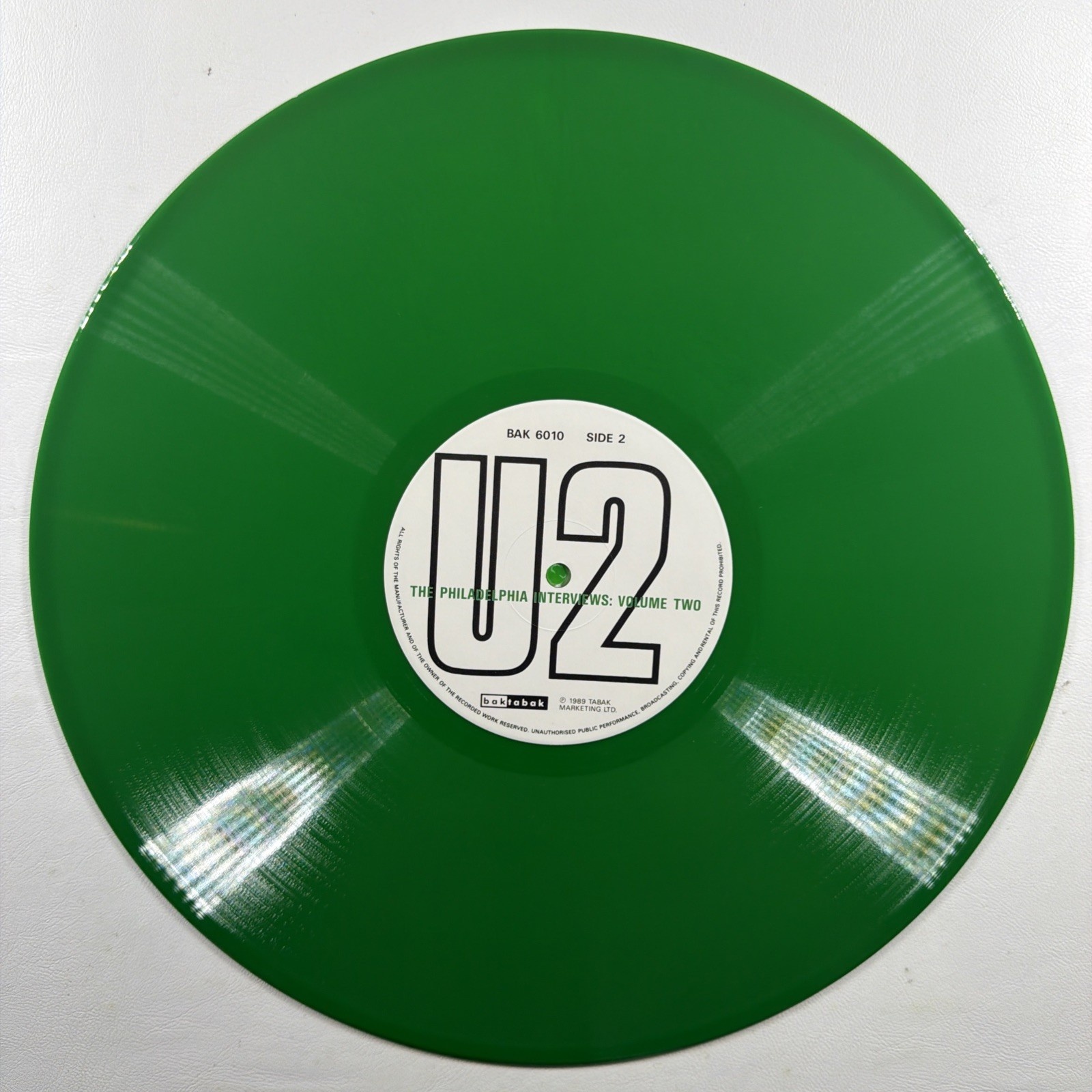 U2 - The Philadelphia Interviews: Volume Two LP Tabak Green 1989 NM UK - Image 5