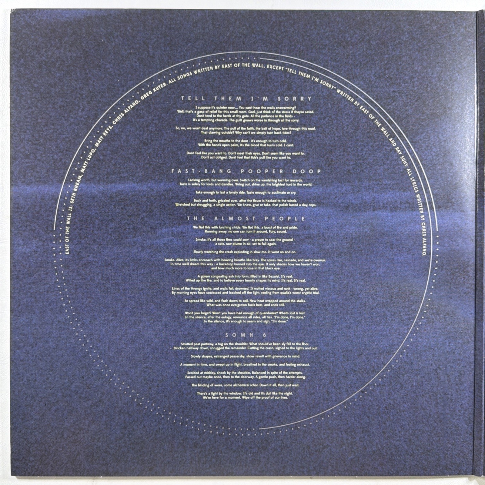 East of the Wall - NP-Complete 2LP Translation Loss TL141-1 NM 2019 Ltd Ed Blue - Image 3