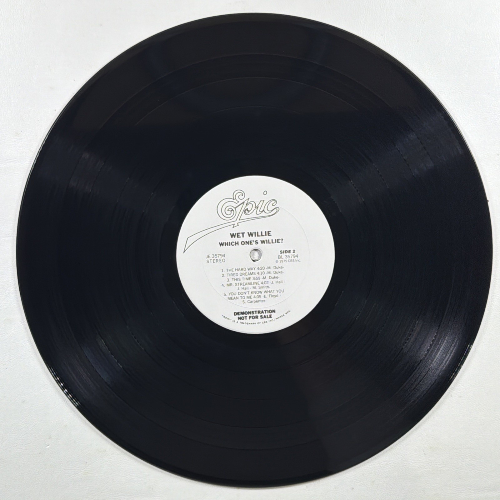 Wet Willie - Which One's Willie? LP Epic JE 35794 EX 1979 White Label Promo - Image 6