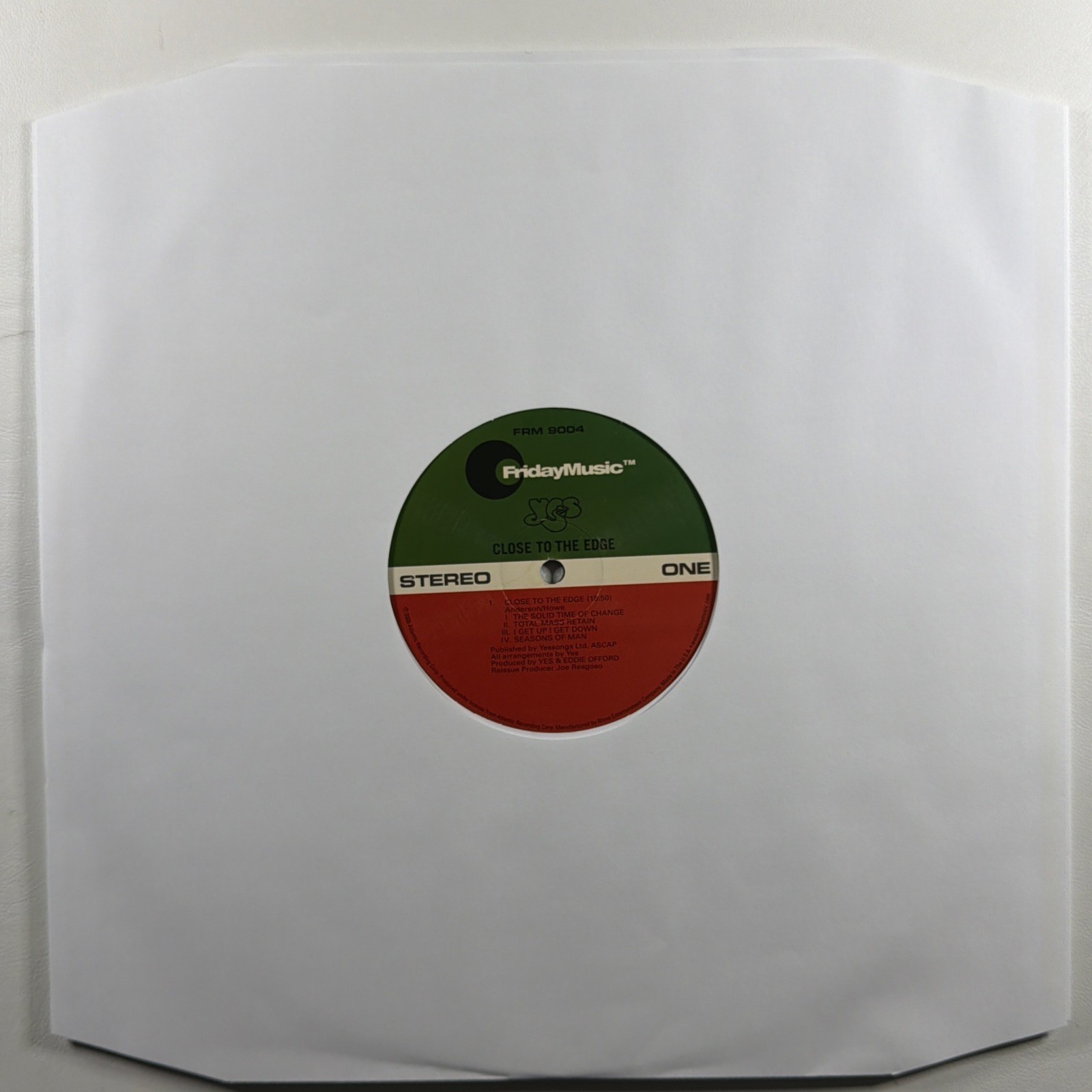 Yes – Close to the Edge LP Friday Music FRM 9004 NM 180g 1/2 Remaster Audiophile - Image 5