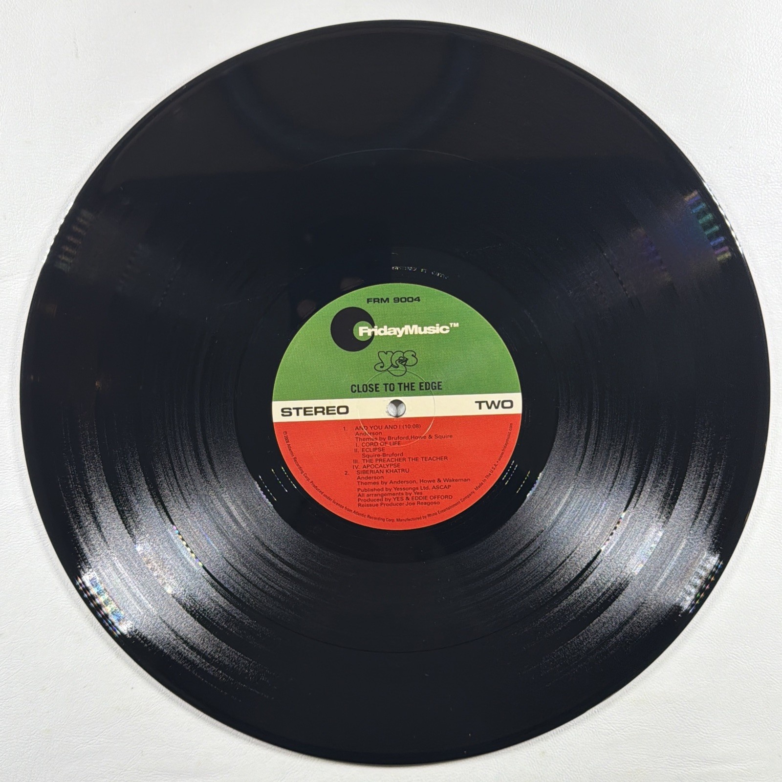 Yes – Close to the Edge LP Friday Music FRM 9004 NM 180g 1/2 Remaster Audiophile - Image 7