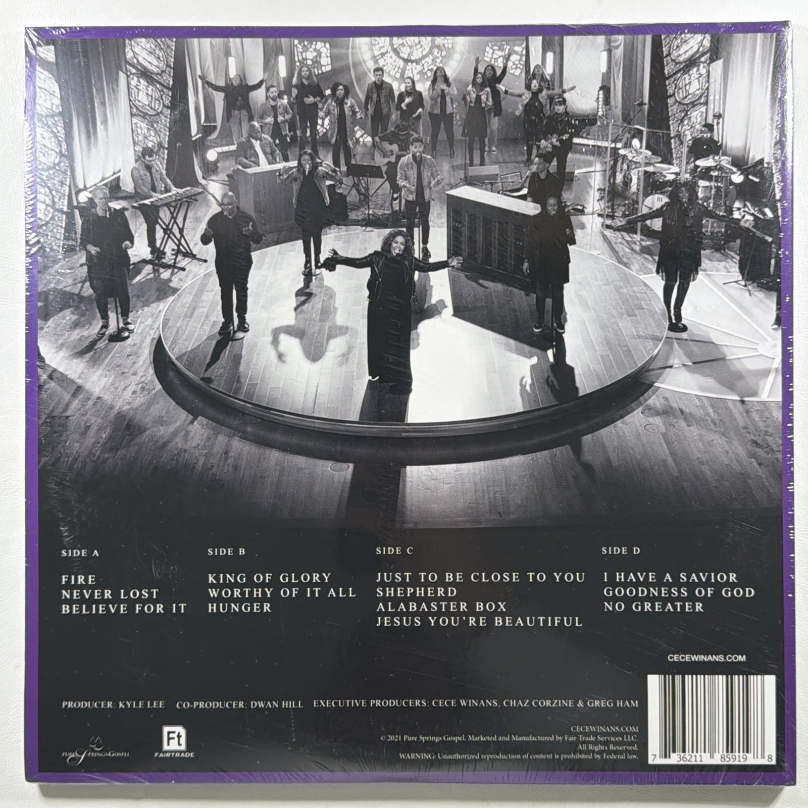 Cece Winans - Believe For It 2LP Pure Springs Gospel Sealed Ltd Ed Purple 2021 - Image 2