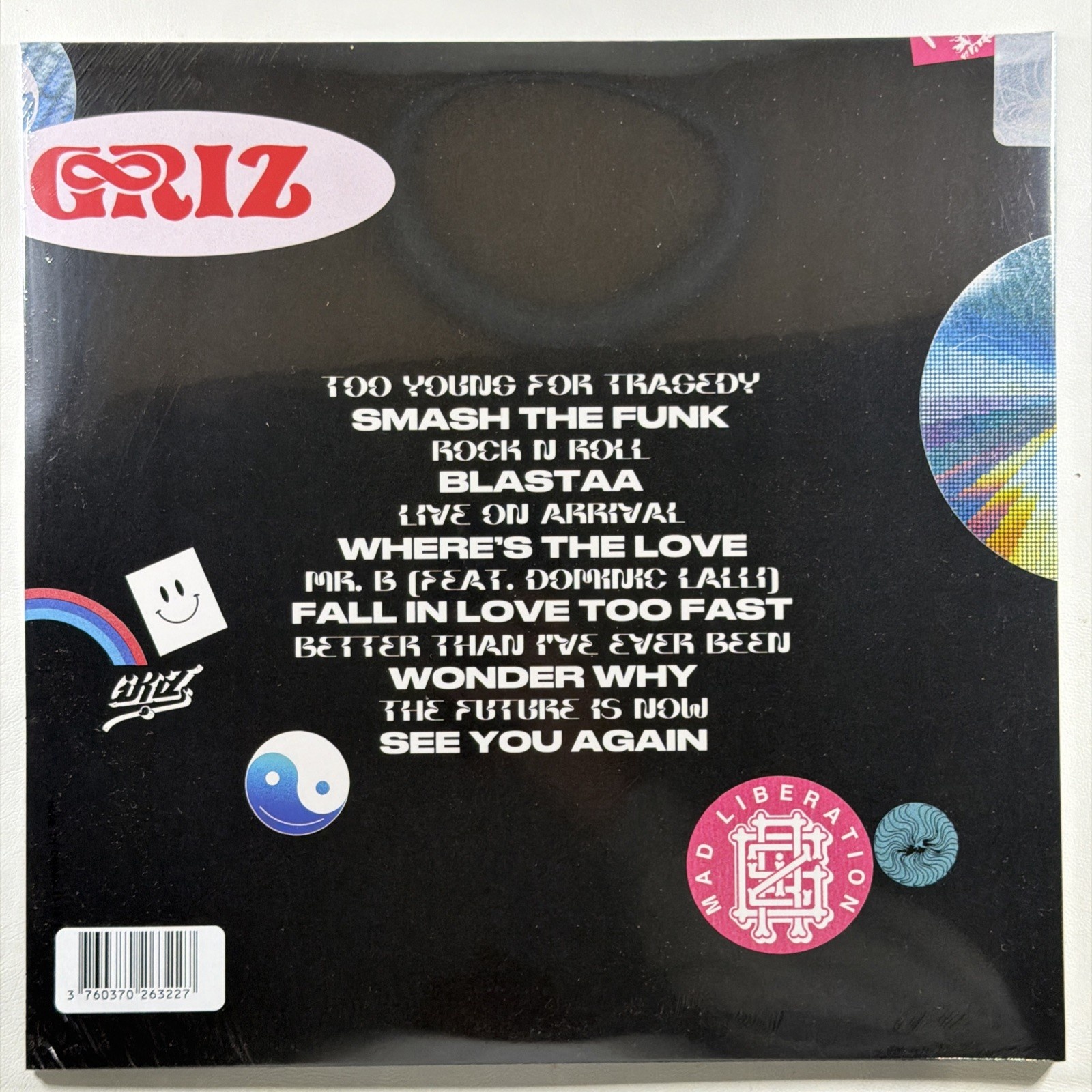 GRiZ - Mad Liberation 2LP Diggers Factory Sealed Red/Blue 2021 Gatefold 140g - Image 2