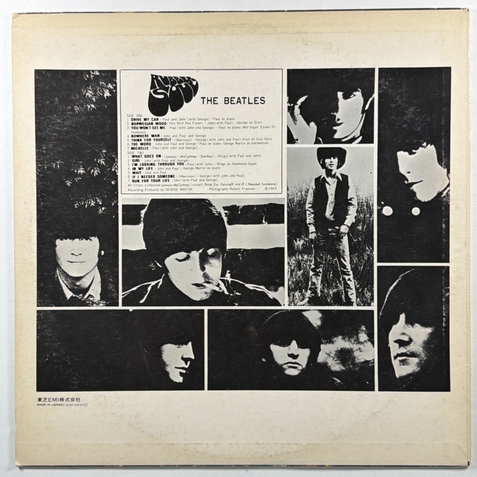 The Beatles - Rubber Soul LP Apple Records EAS-50036 NM Reissue 1972 Japan - Image 2