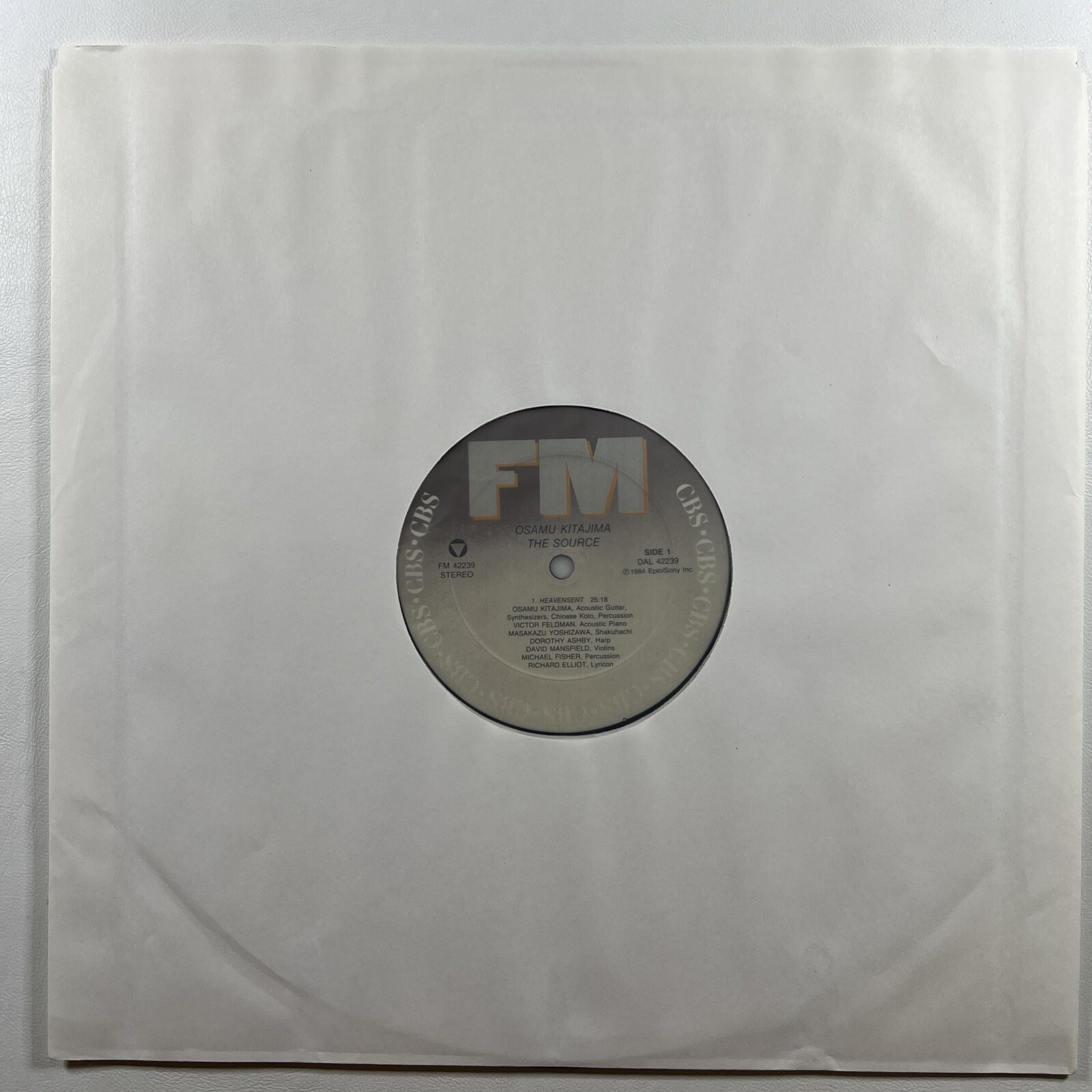Osamu Kitajima - The Source LP FM CBS Records FM42239 NM 1984 Promo - Image 4