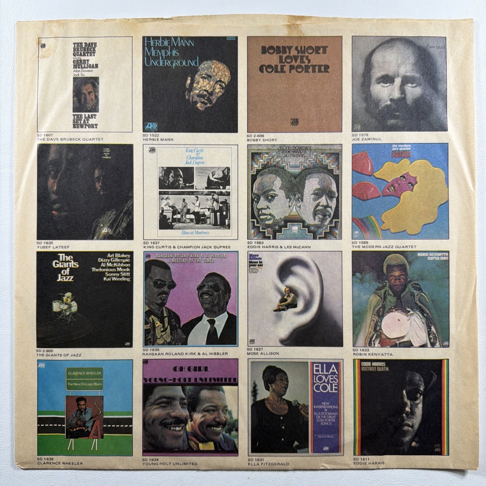 Modern Jazz Quarter - Porgy And Bess LP Atlantic SD-1440 VG+ 1966 Reissue - Image 3